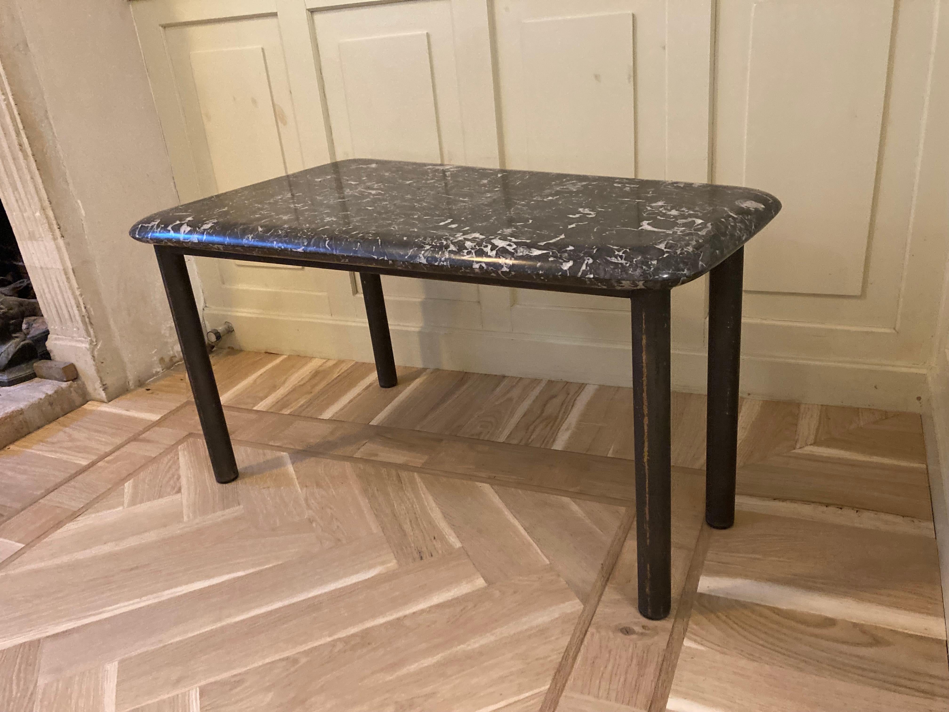 20th Century Unusual Marble Tapered Sidetable For Sale