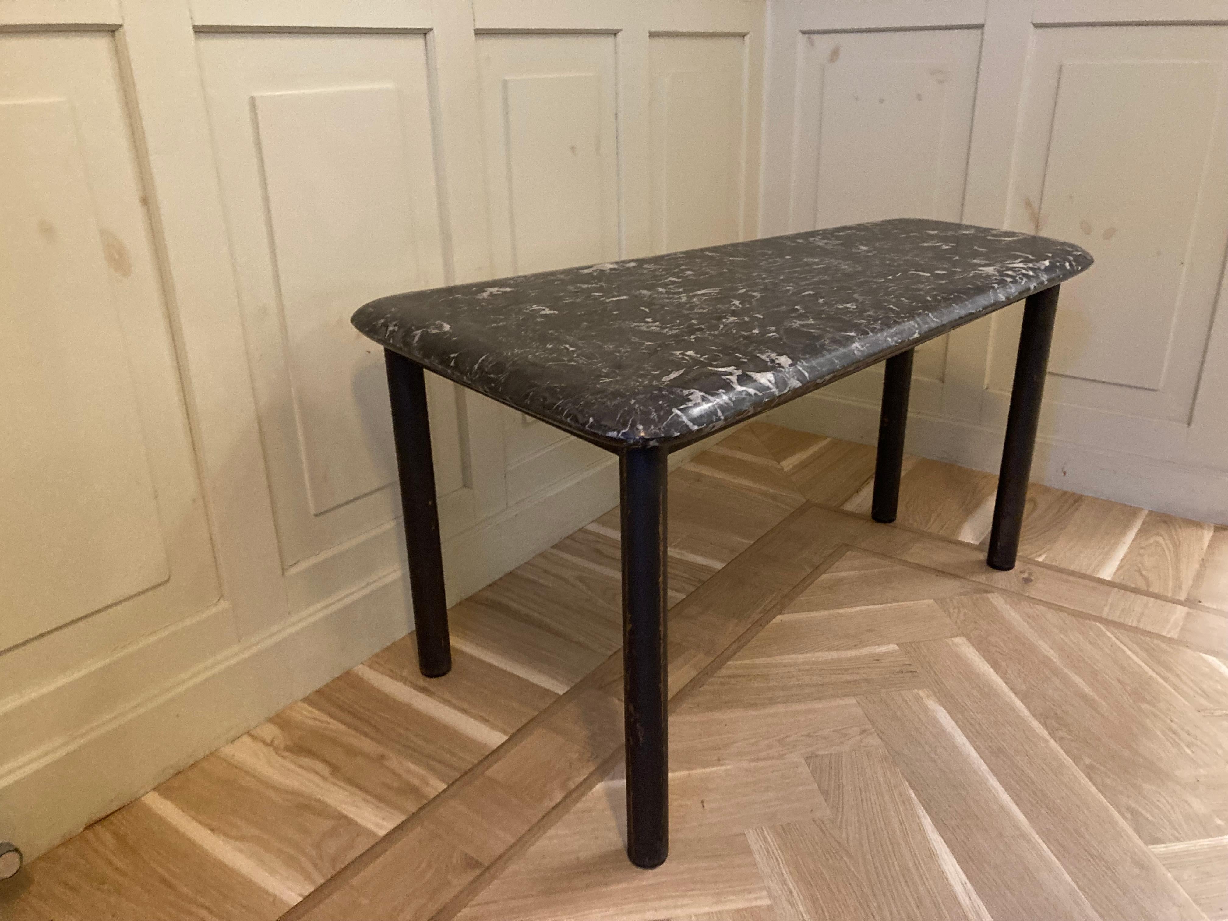 Unusual Marble Tapered Sidetable For Sale 1