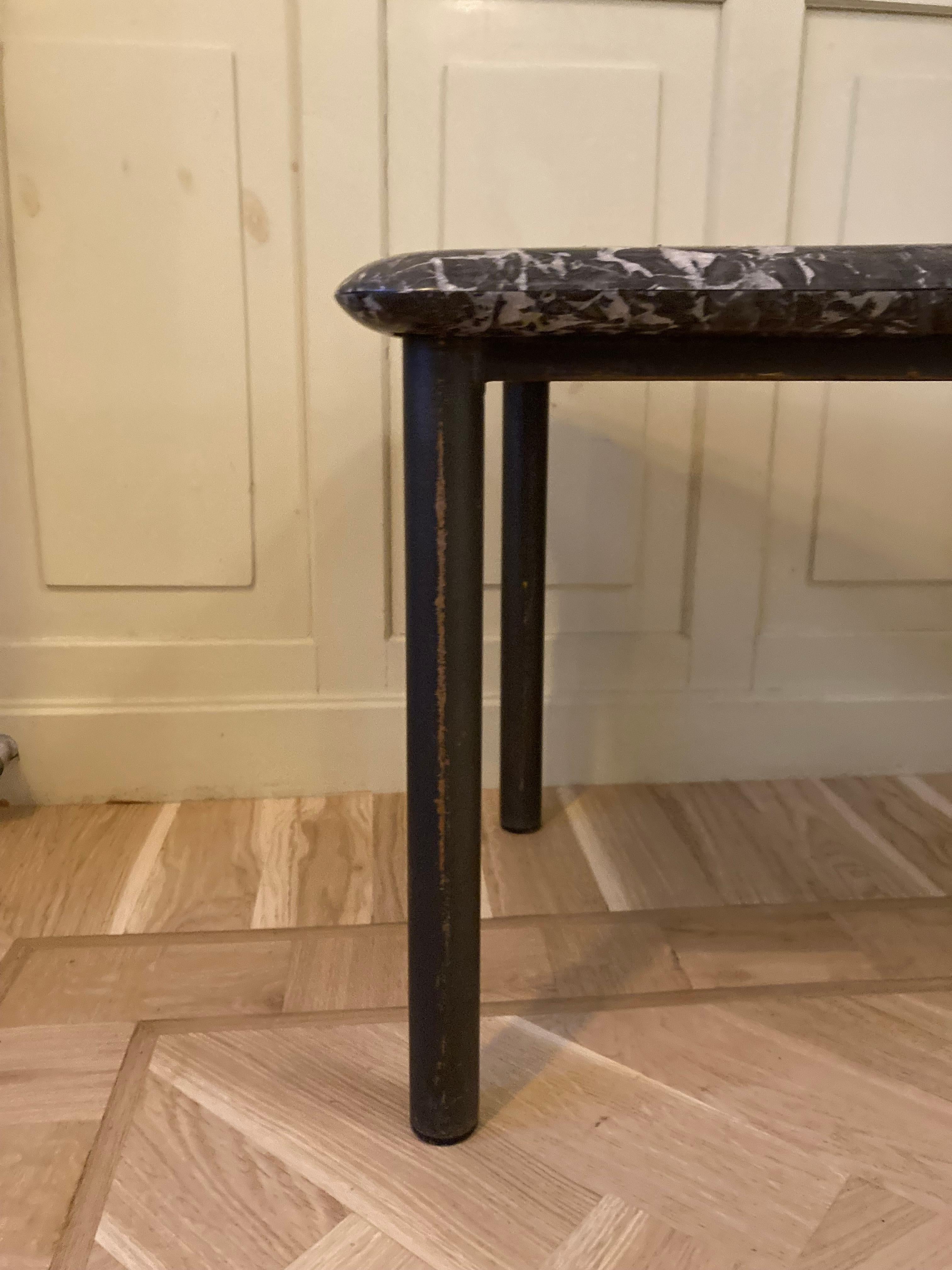 Unusual Marble Tapered Sidetable For Sale 2