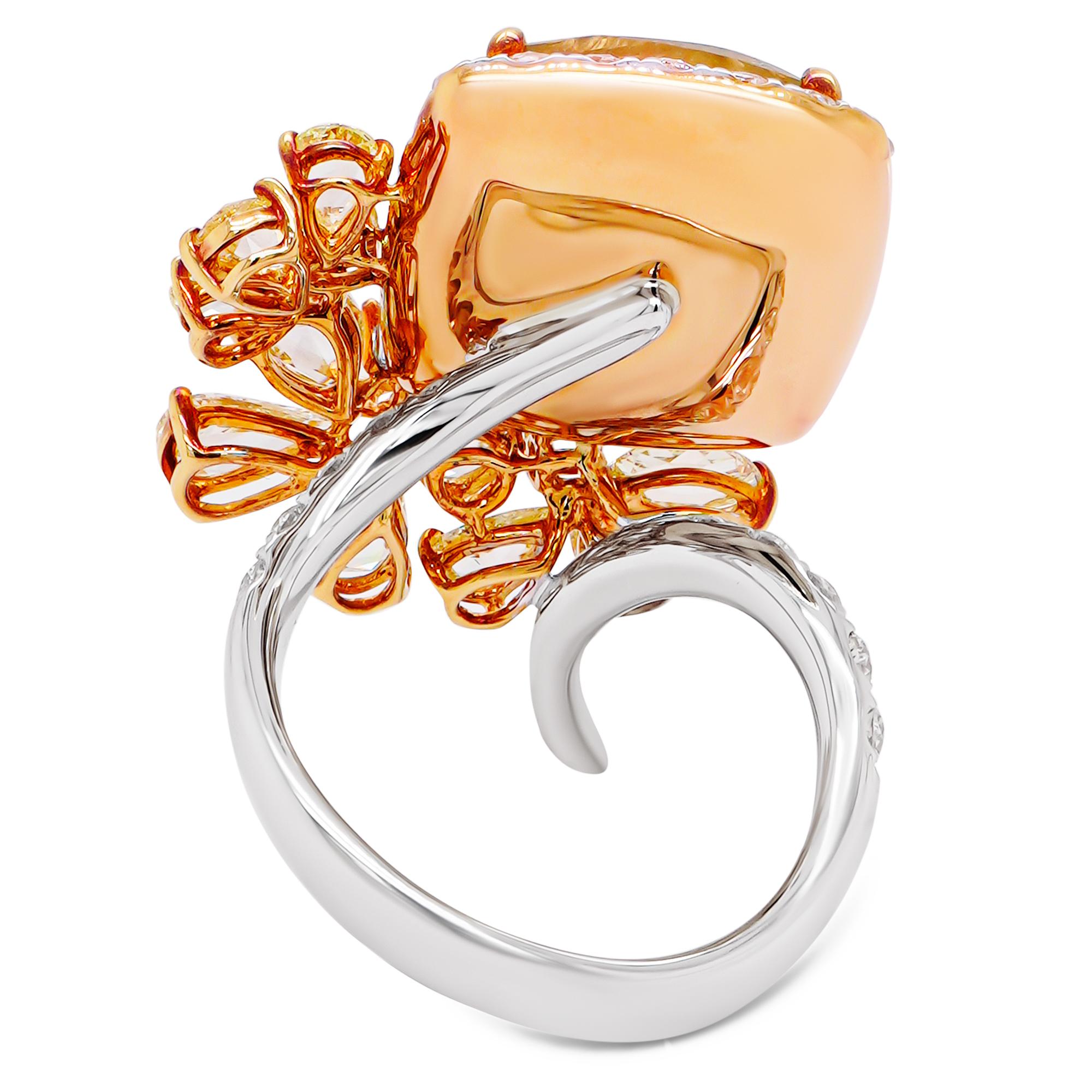 Art nouveau Unveil Luxury: 6-Carat Fancy Color Diamond Ring—A Dazzling Statement Piece en vente
