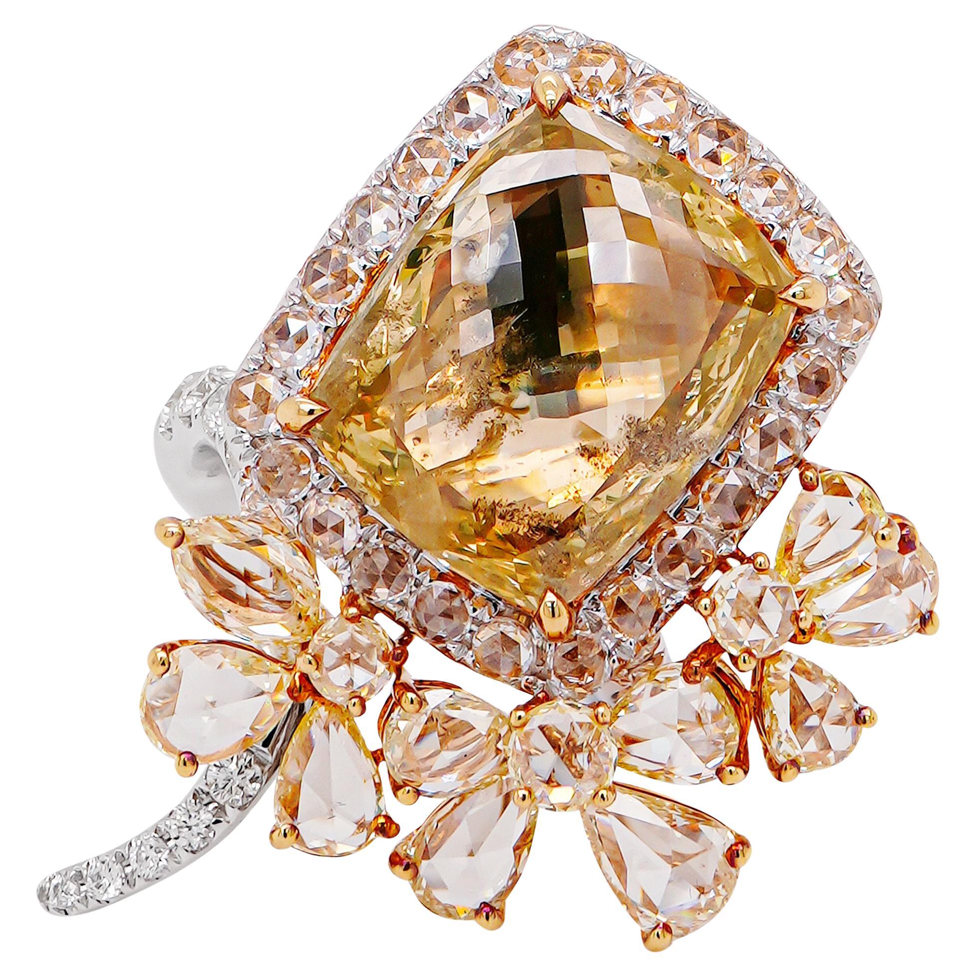 Unveil Luxury: 6-Carat Fancy Color Diamond Ring—A Dazzling Statement Piece