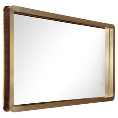 Miroir Unveil, noyer et laiton bronzé, InsidherLand de Joana Santos Barbosa