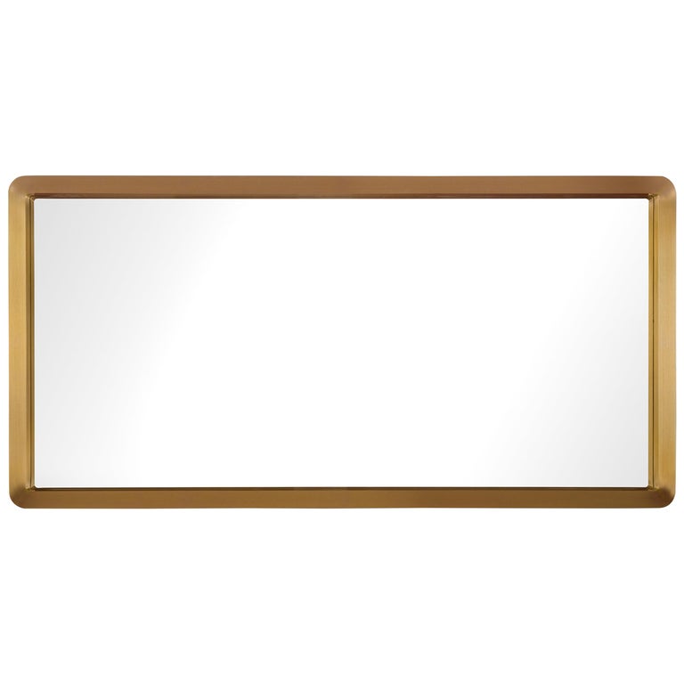 Unveil Mirror, Walnut and Brushed Brass, InsidherLand by Joana Santos Barbosa For Sale