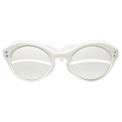unworn 1965 Iconic André Courrèges Lunette "Eskimo Eclipse" Sunglasses