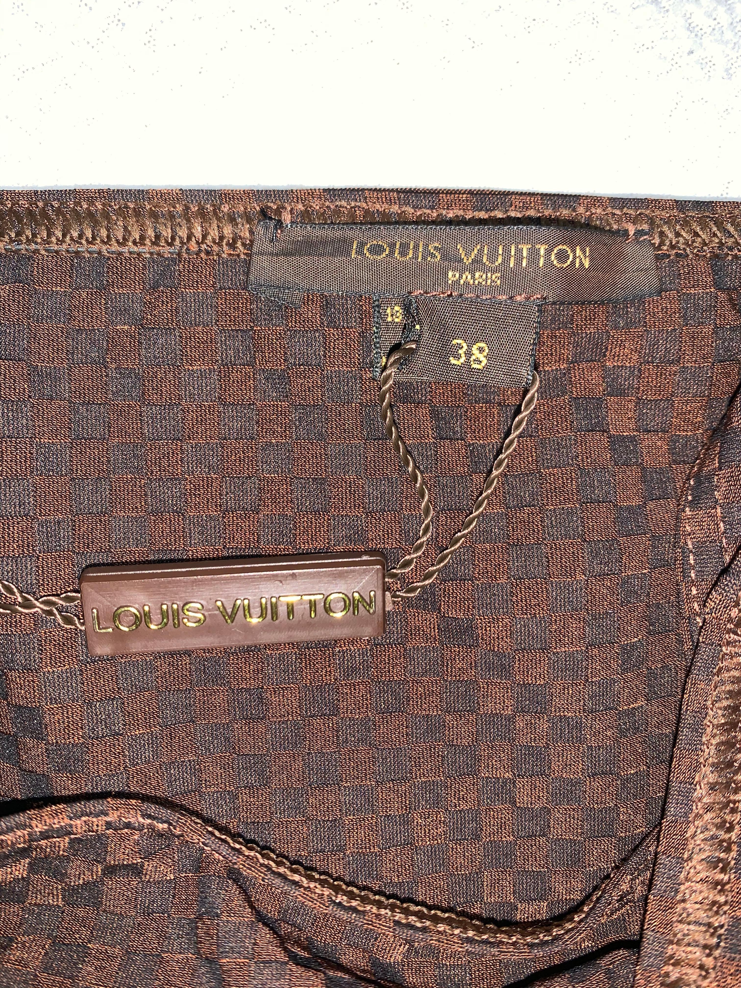 louis vuitton bikini brown