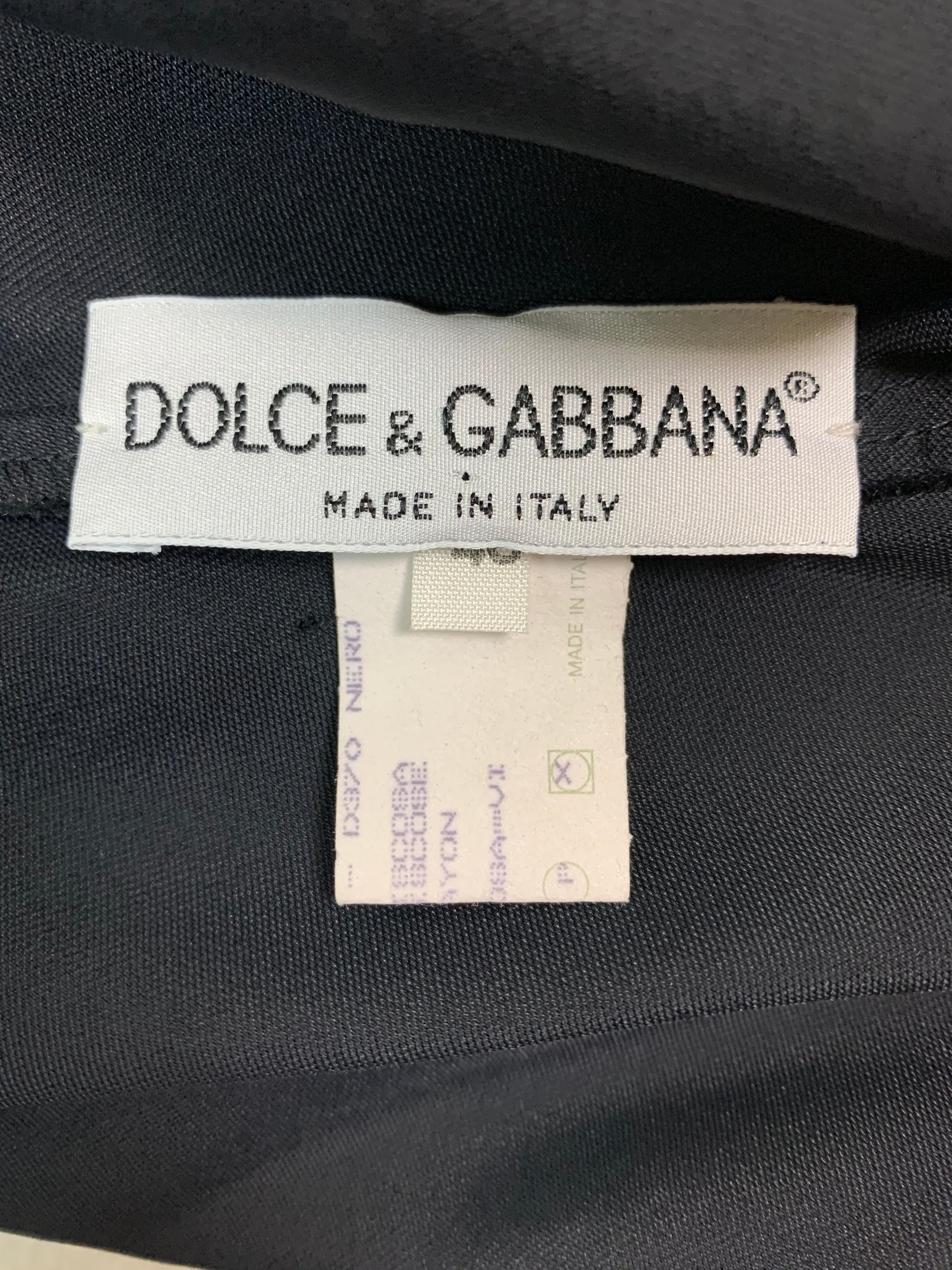 Unworn 1995 Dolce and Gabbana Black Satin Mini Slip Dress at 1stDibs ...