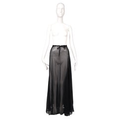 unworn 1999 MARTIN MARGIELA sheer 'crushed' black RUNWAY skirt