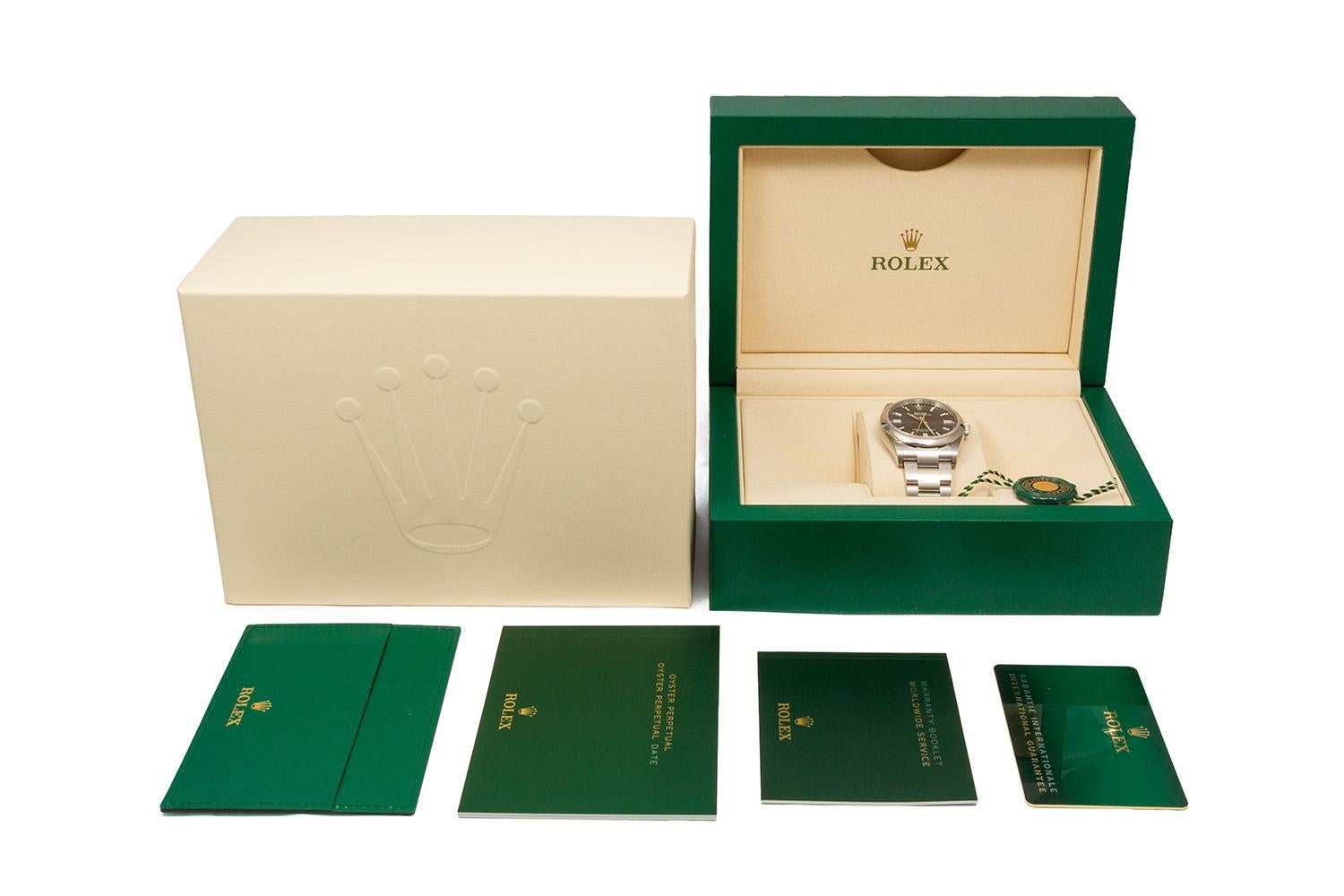 Unworn 2021 Rolex Stainless Steel Oyster Perpetual Blue BNIB 126000 3