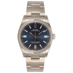 Unworn 2021 Rolex Stainless Steel Oyster Perpetual Blue BNIB 126000