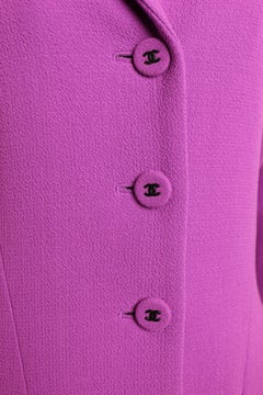 Chanel purple wool jacket