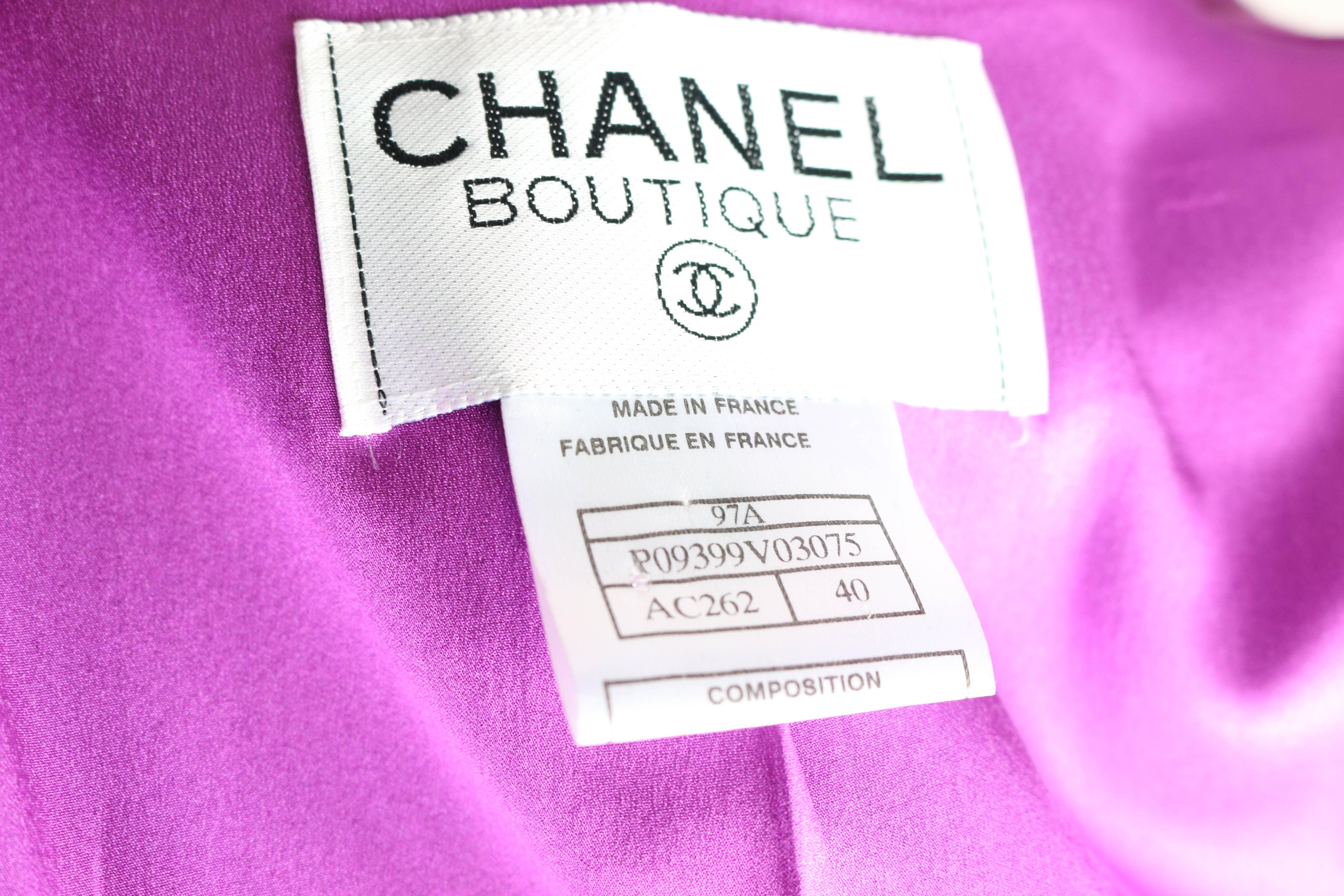 De las mujeres Chaqueta de lana morada Chanel en venta