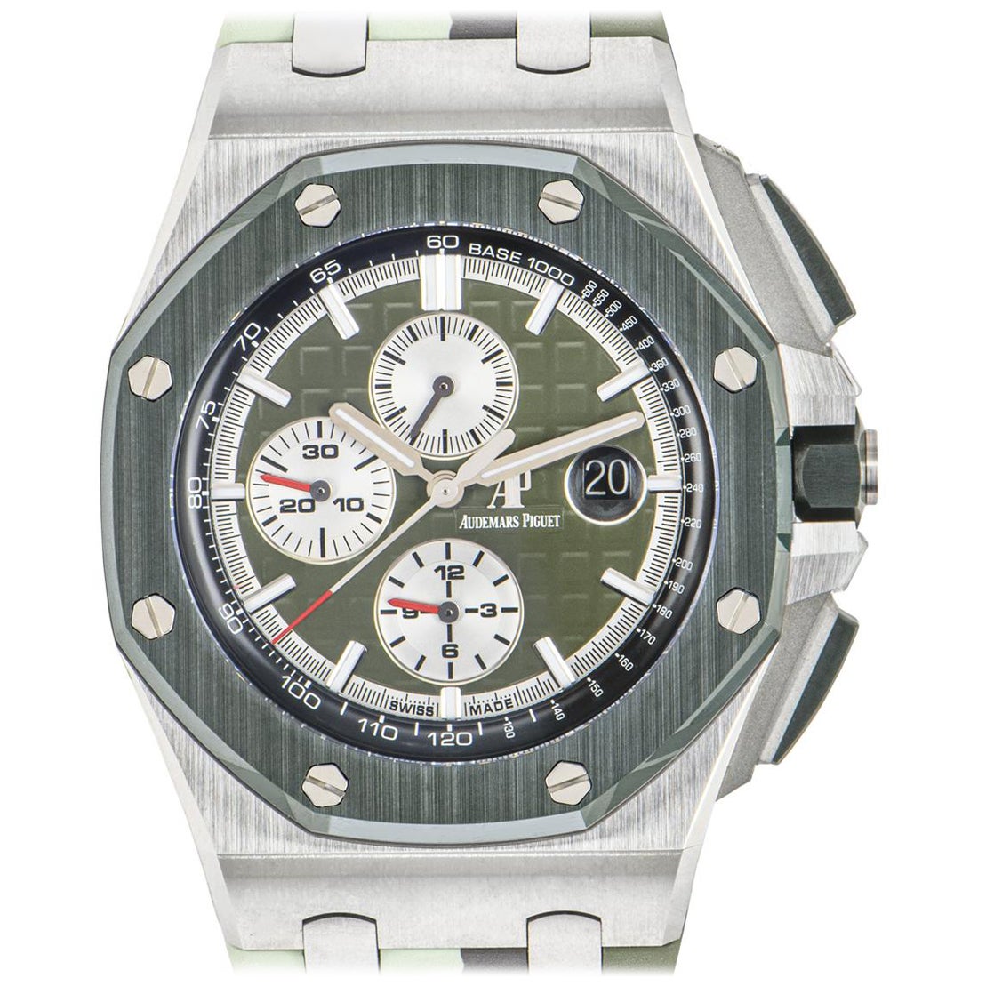 Ungetragene Audemars Piguet Royal Oak Offshore Green Camouflage 26400SO.OO.A055CA.01