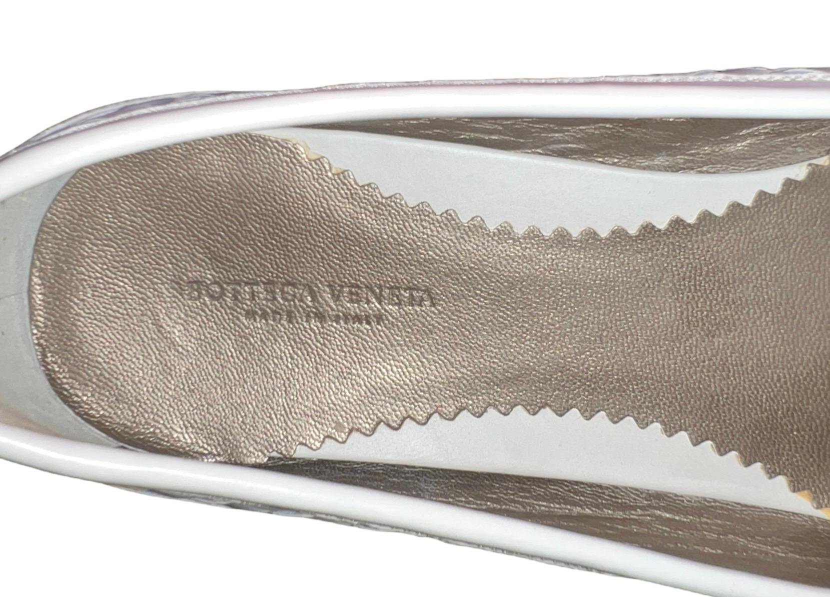 UNWORN Bottega Veneta White Intrecciato Slipper Flats Loafers Moccassins 39 2