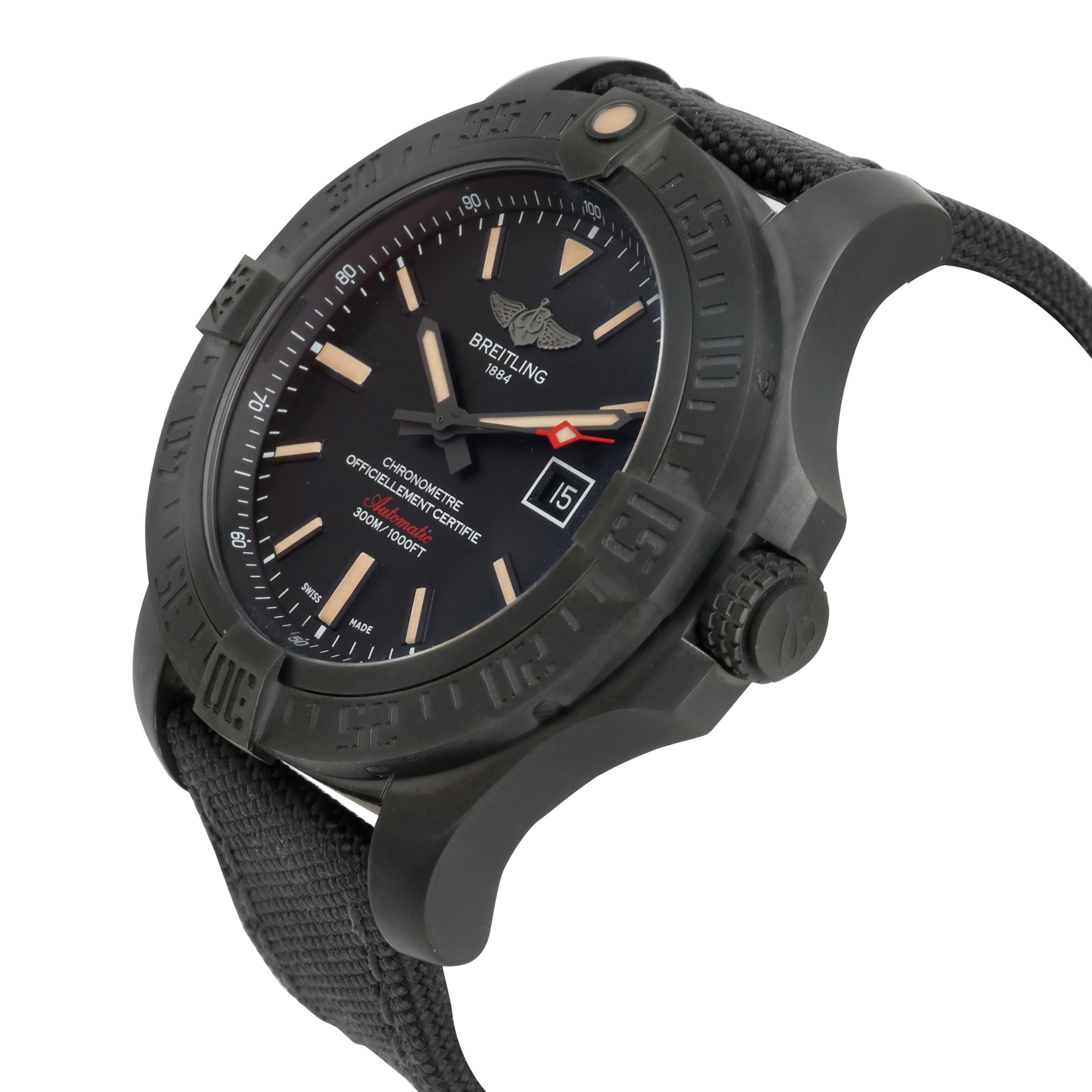 Unworn Breitling Avenger Blackbird 48 V1731010/BD12 Men's Watch in Titanium im Zustand „Hervorragend“ in New York, NY