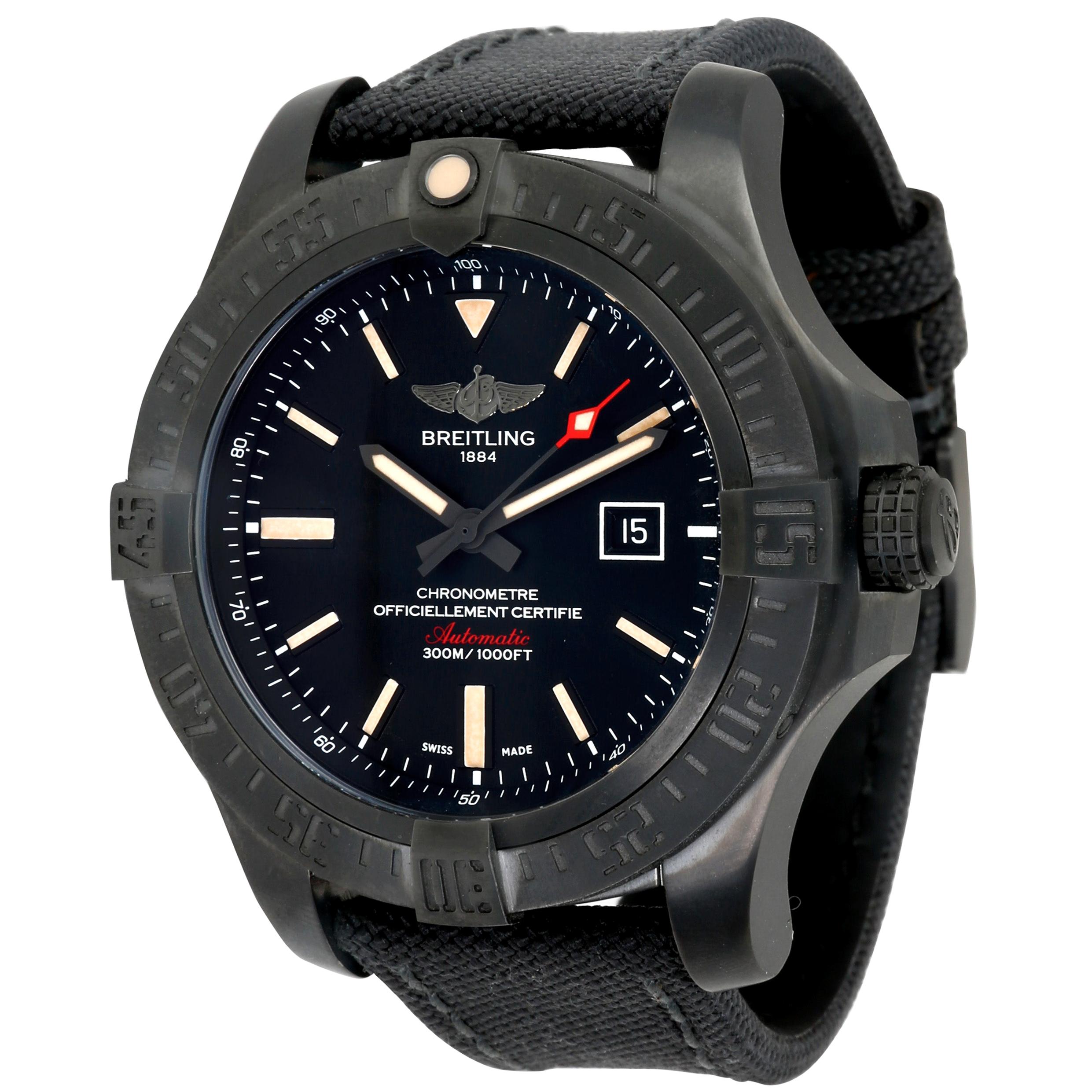 Unworn Breitling Avenger Blackbird 48 V1731010/BD12 Men's Watch in Titanium