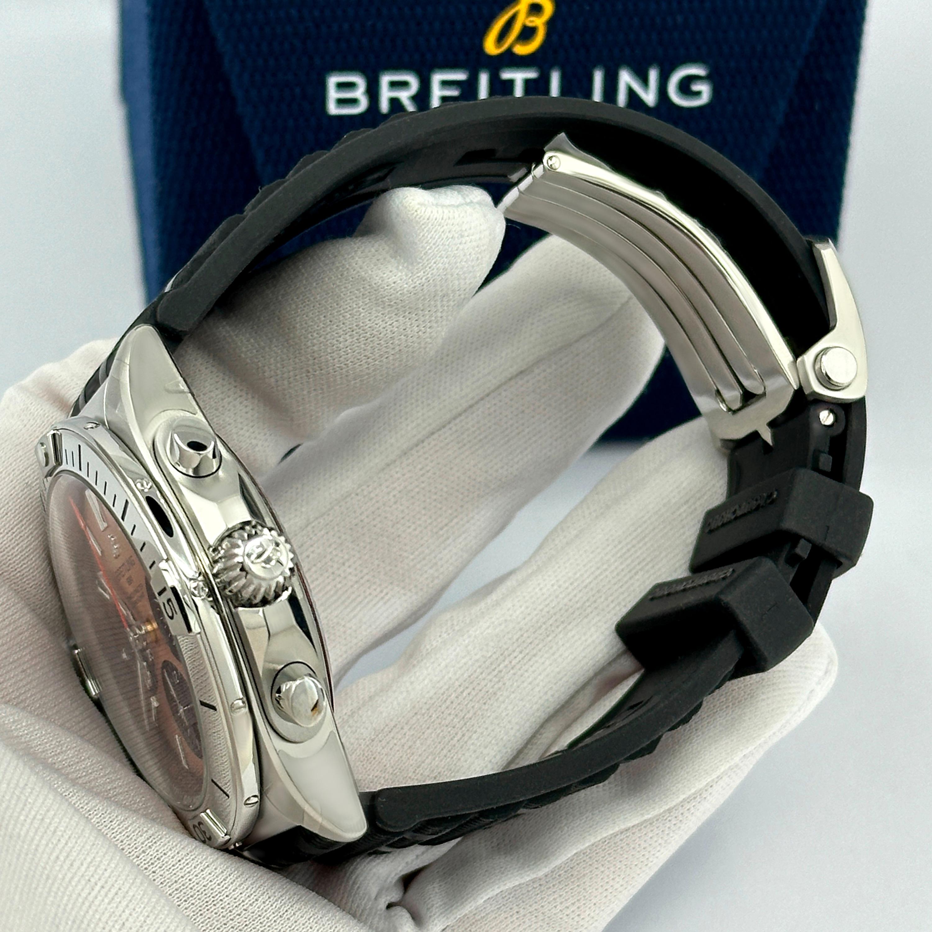 Breitling Chronomat B01 42 non indossato, referenza AB0134101K1S1, set completo, 2025 in vendita 4