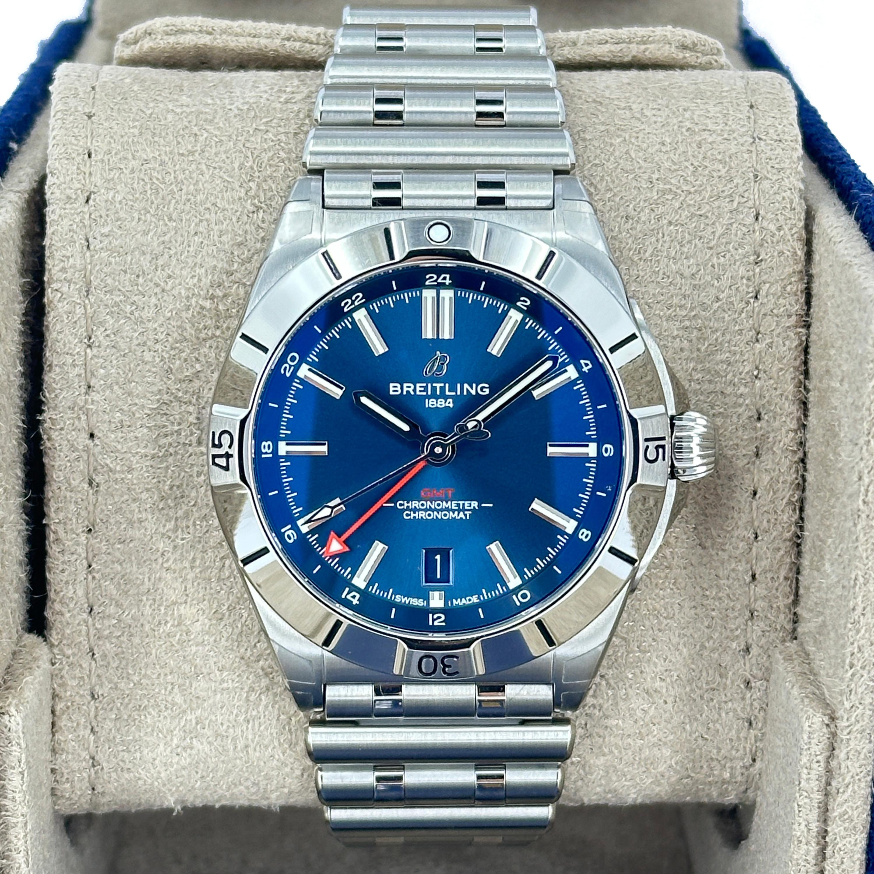 Ungetragener Breitling Chronomat Referenznummer A32398101C1A1, Komplettset, 2025 im Zustand „Neu“ im Angebot in New York, NY