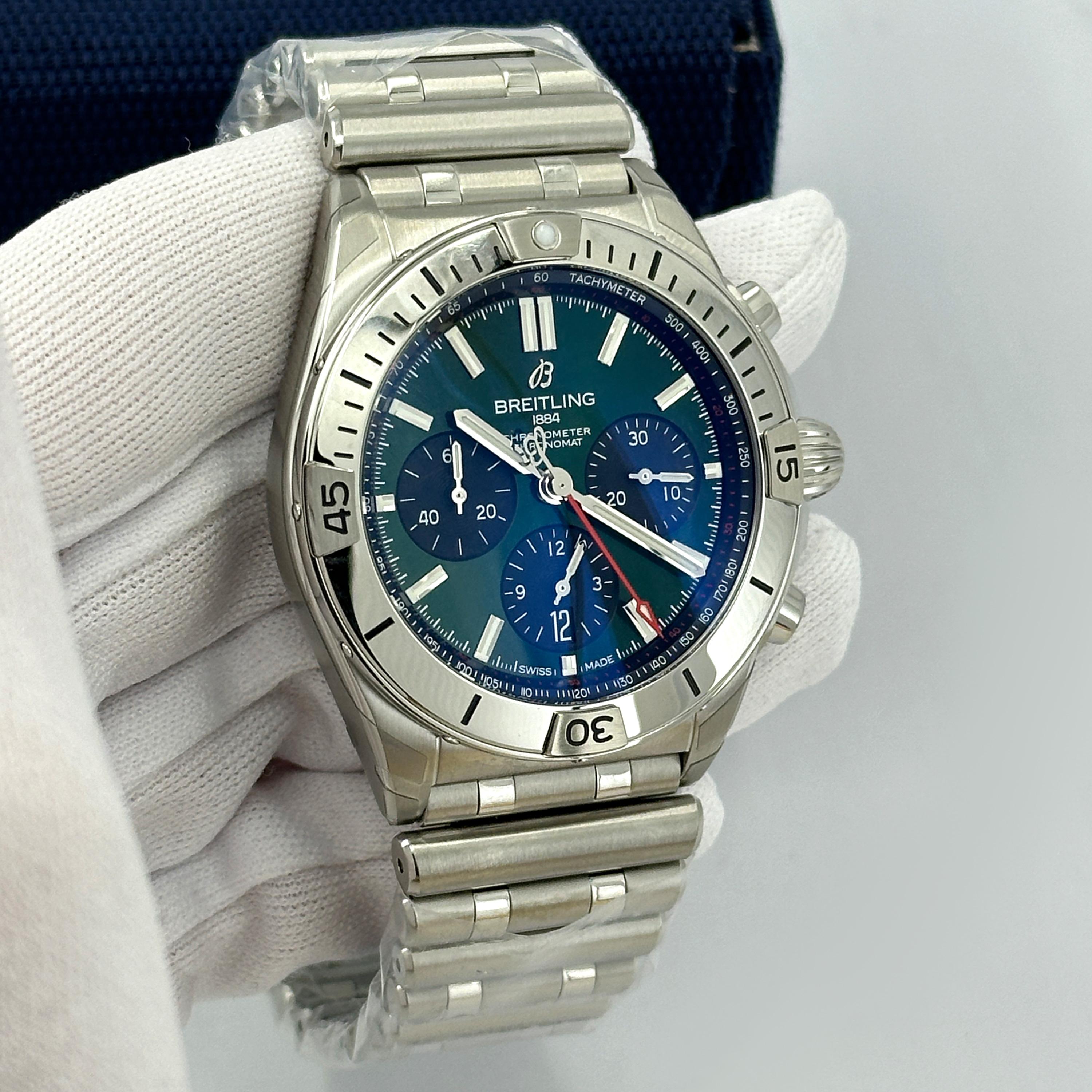 Breitling Chronomat non indossato Referenza # AB0134101L1A1, Set completo, 2025 in vendita 9