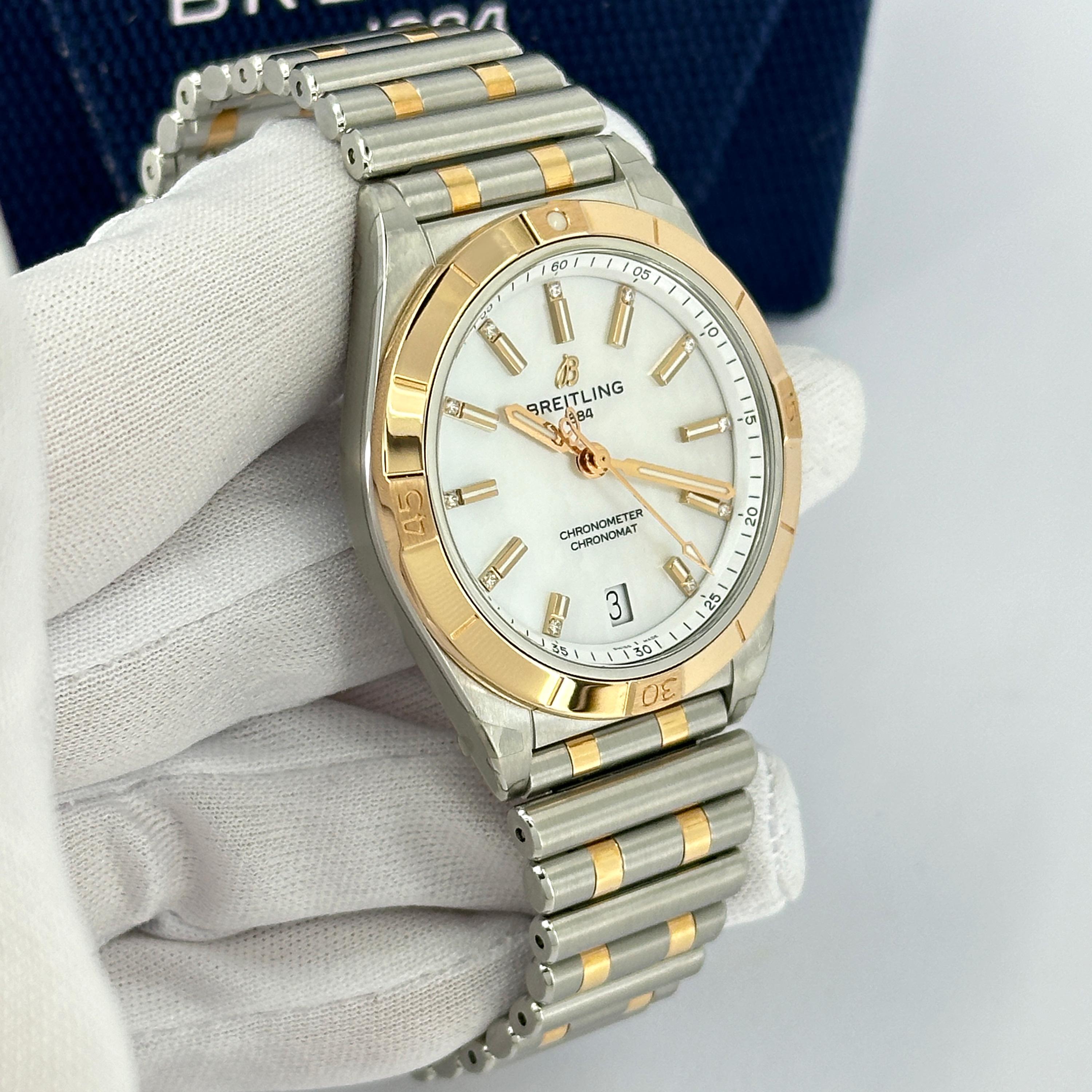 Breitling Chronomat non indossato, referenza U10380101A2U1, set completo, 2025 in vendita 6