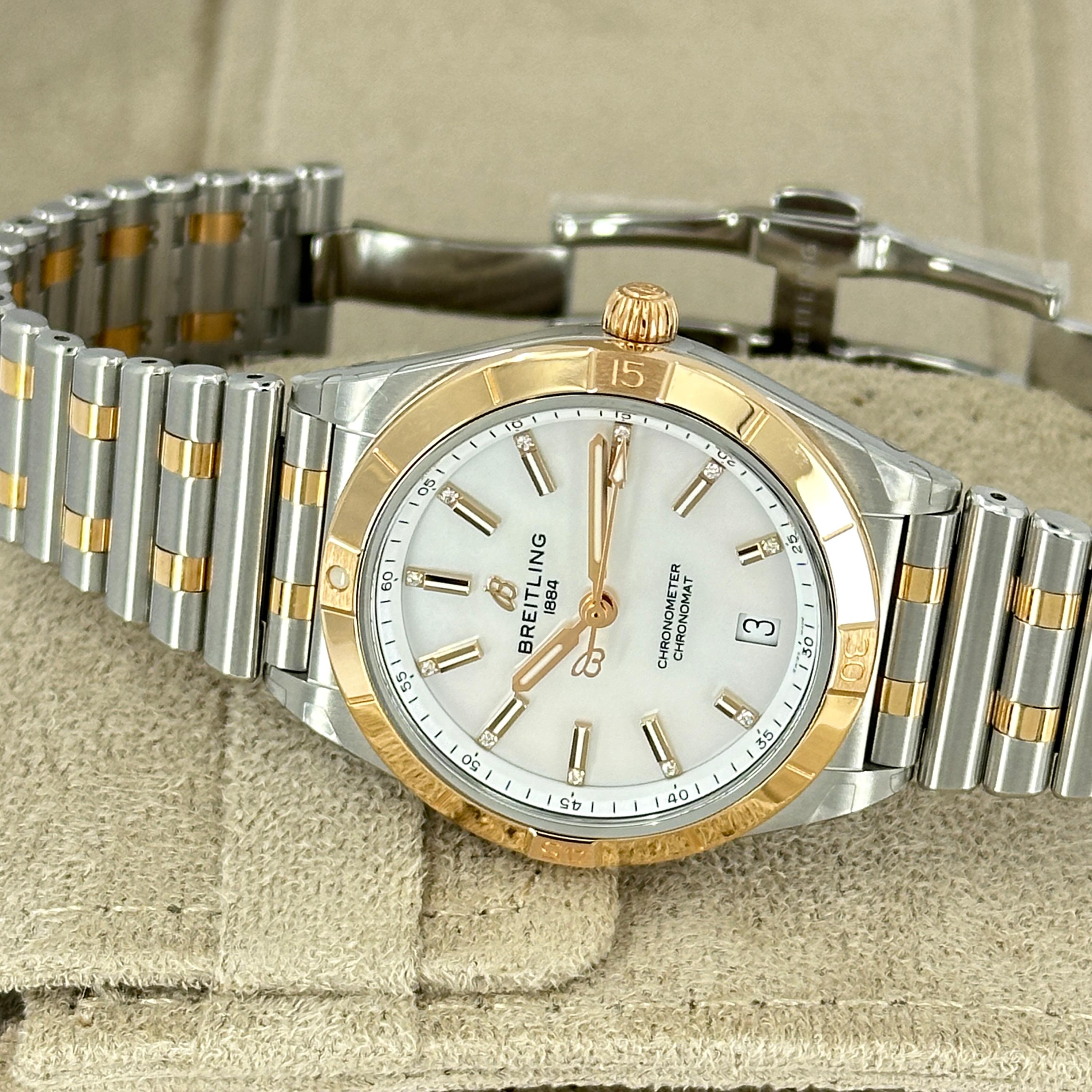 Breitling Chronomat non indossato, referenza U10380101A2U1, set completo, 2025 in vendita 5