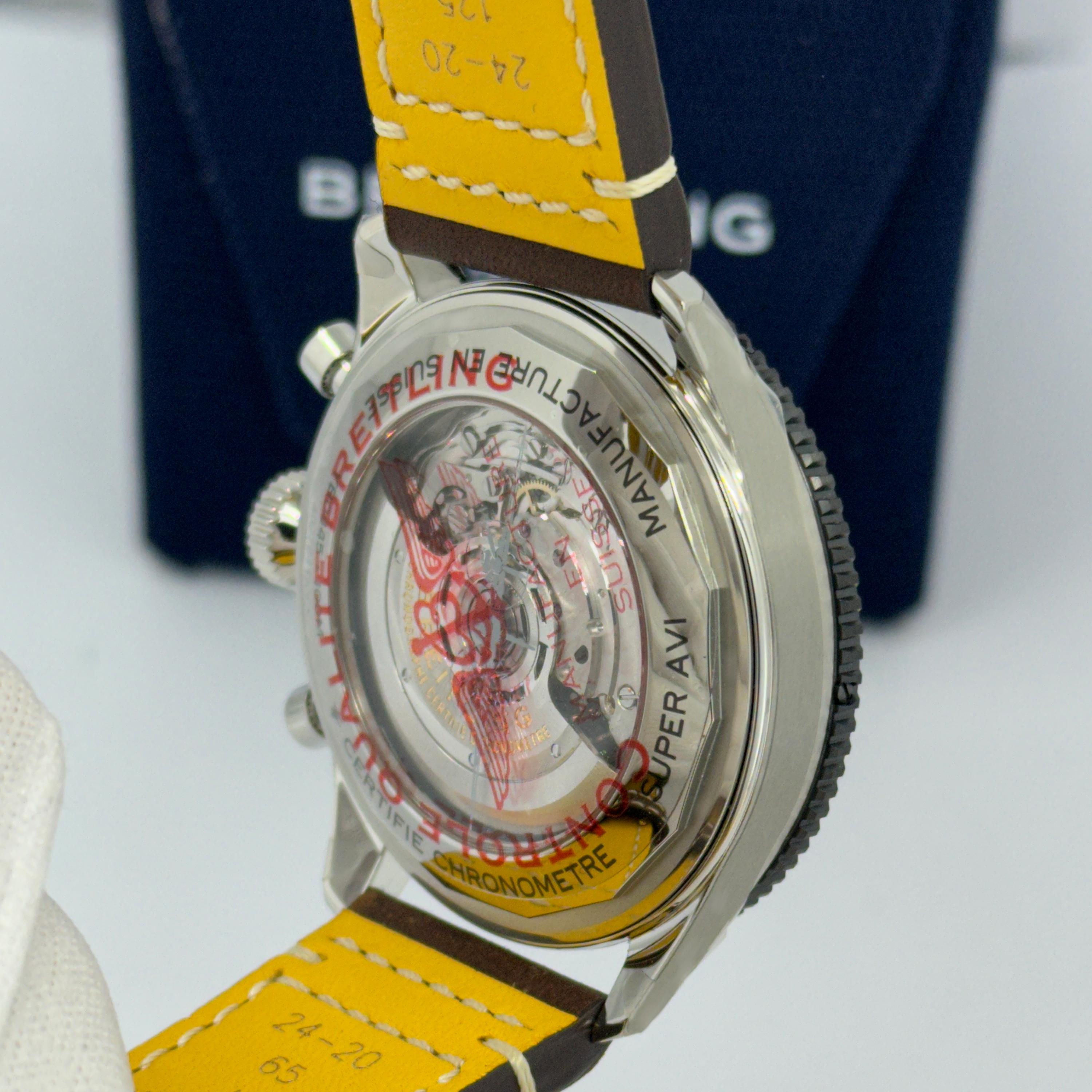 Breitling Classic AVI non indossato, referenza YB04451A1B1X1, set completo, 2025 in vendita 10