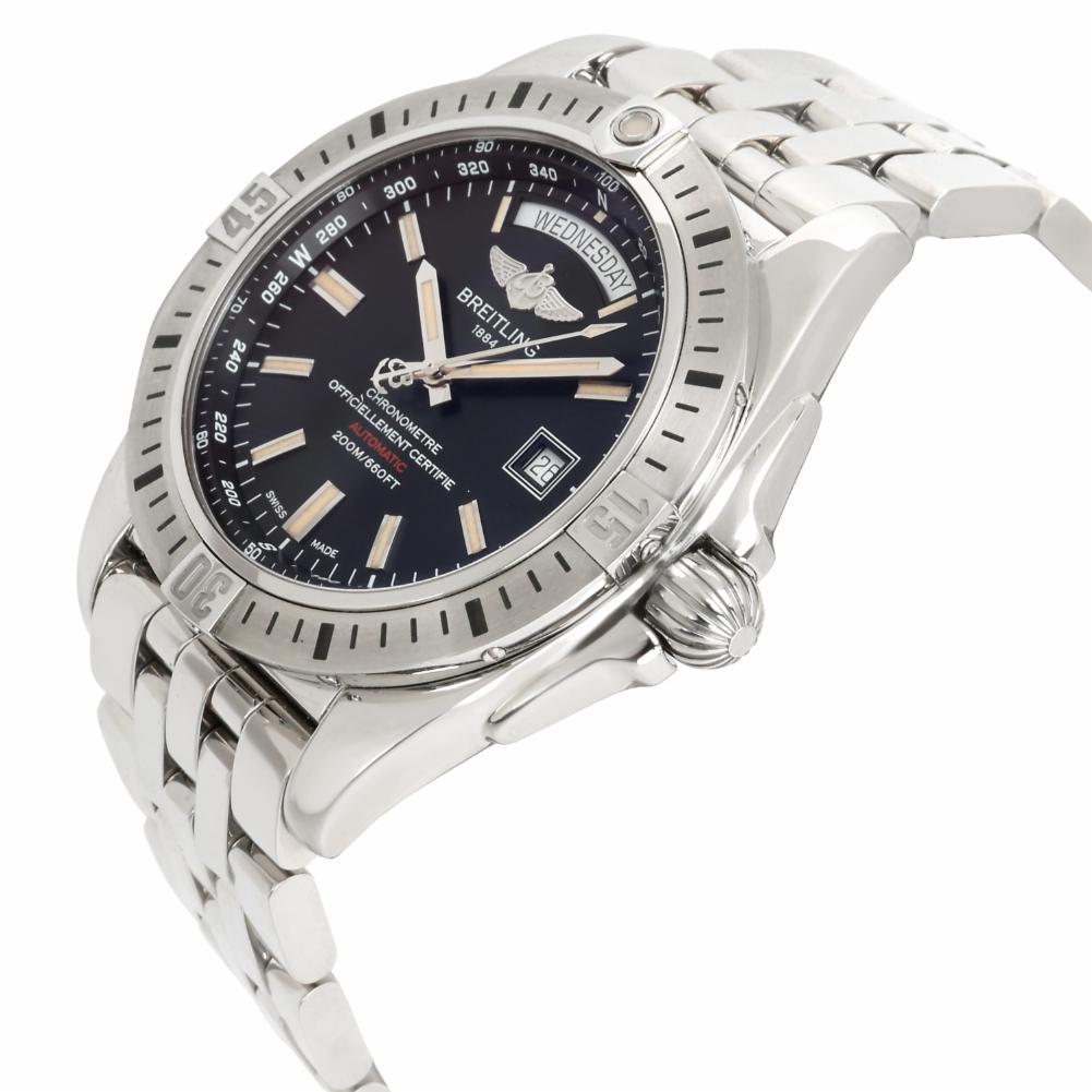Unworn Breitling Galactic 44 A45320B9/BD42 Men's Watch in Stainless Steel (Moderne) im Angebot