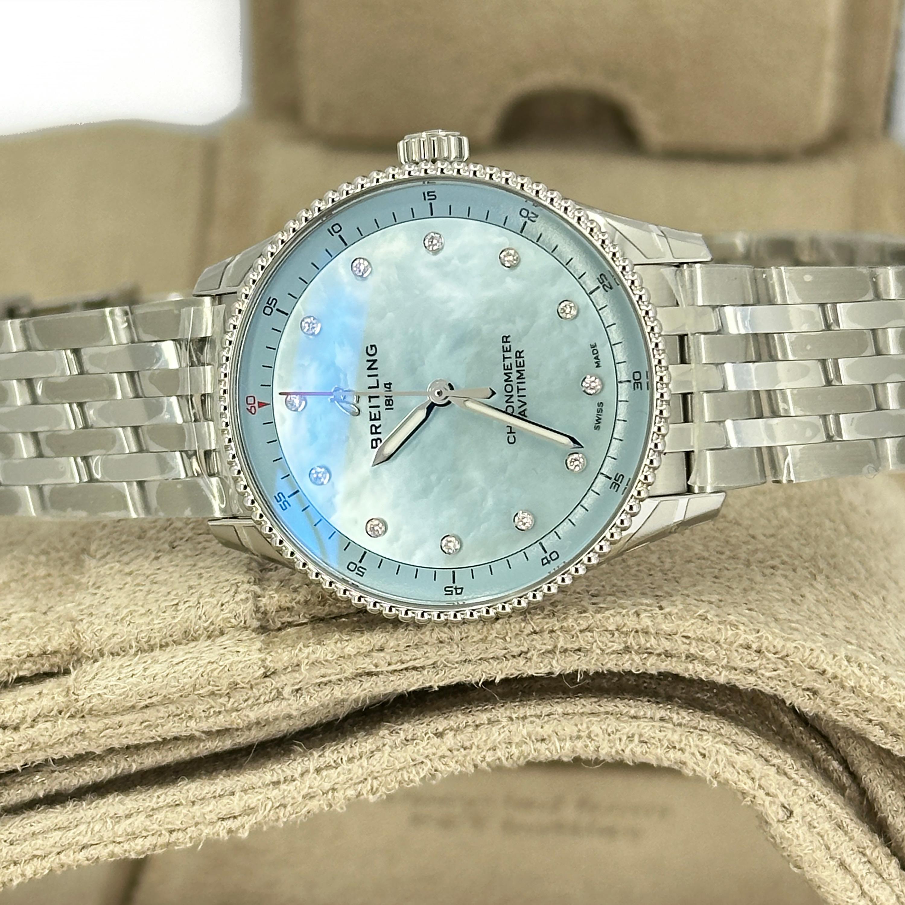Breitling Navitimer 32 non indossato, referenza A77320171C1A1, set completo, 2025 in vendita 6