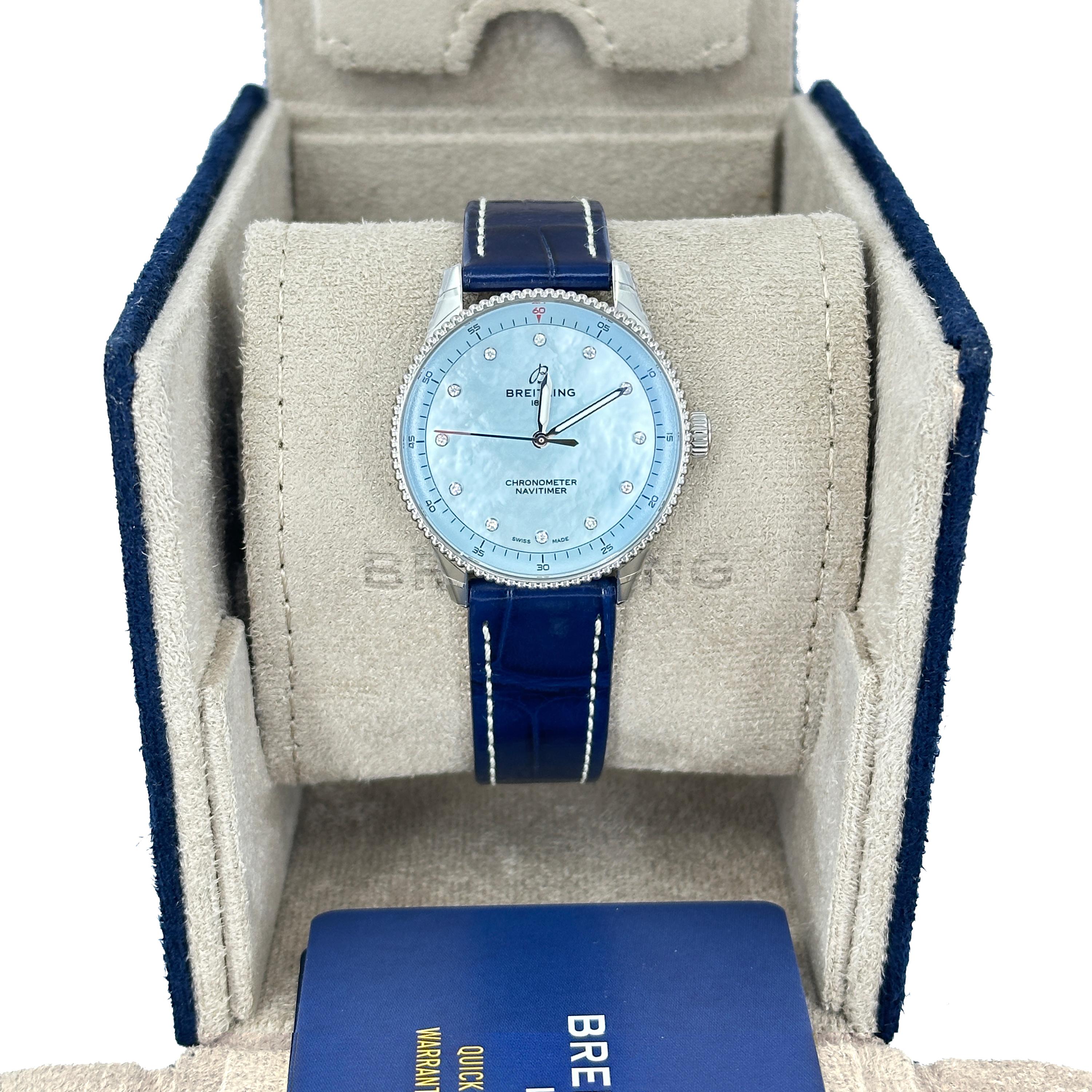 Breitling Navitimer 32 non indossato, referenza A77320171C1P1, set completo, 2025 In condizioni Nuovo in vendita a New York, NY