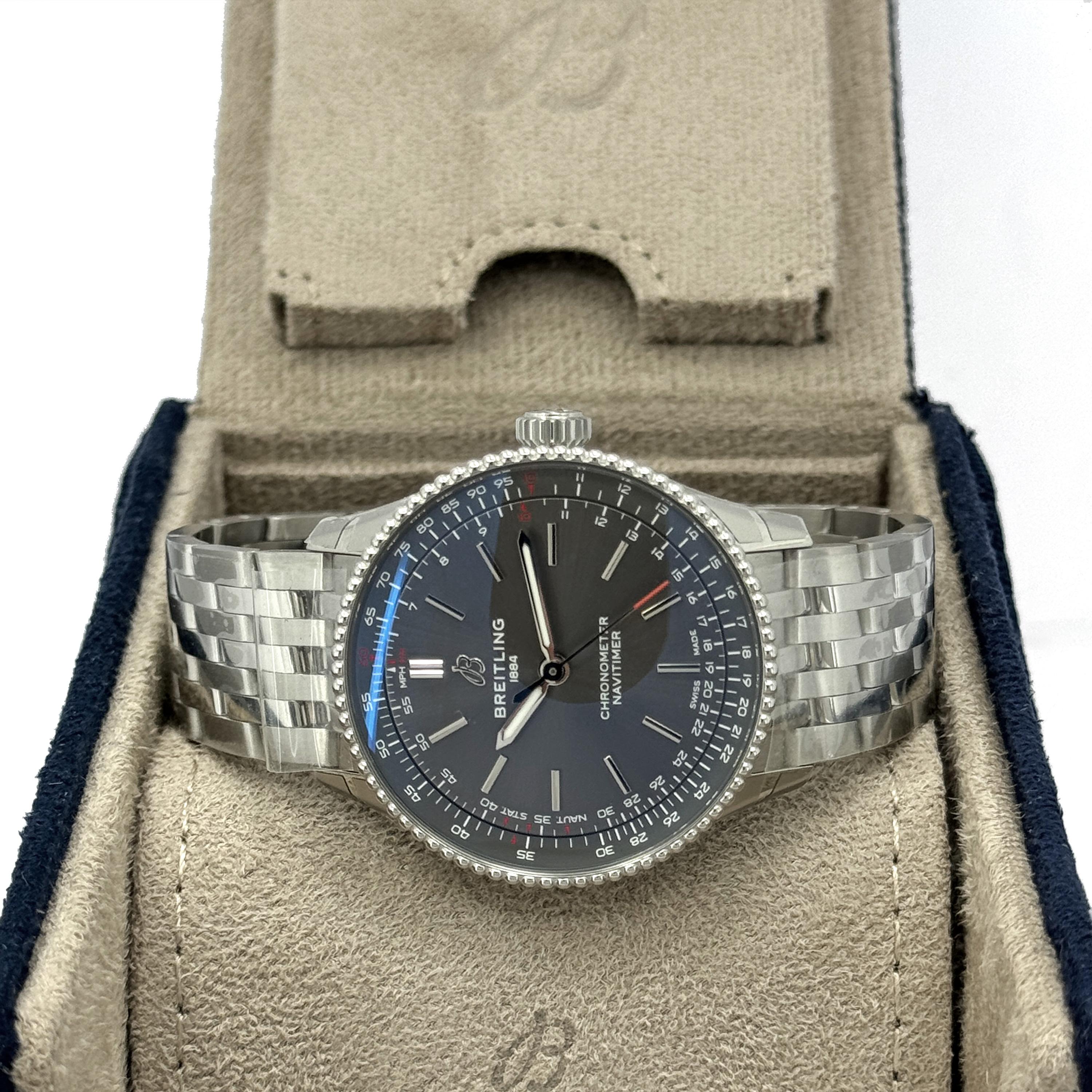 Breitling Navitimer non indossato, referenza A17327381B1A1, set completo, 2025 in vendita 3