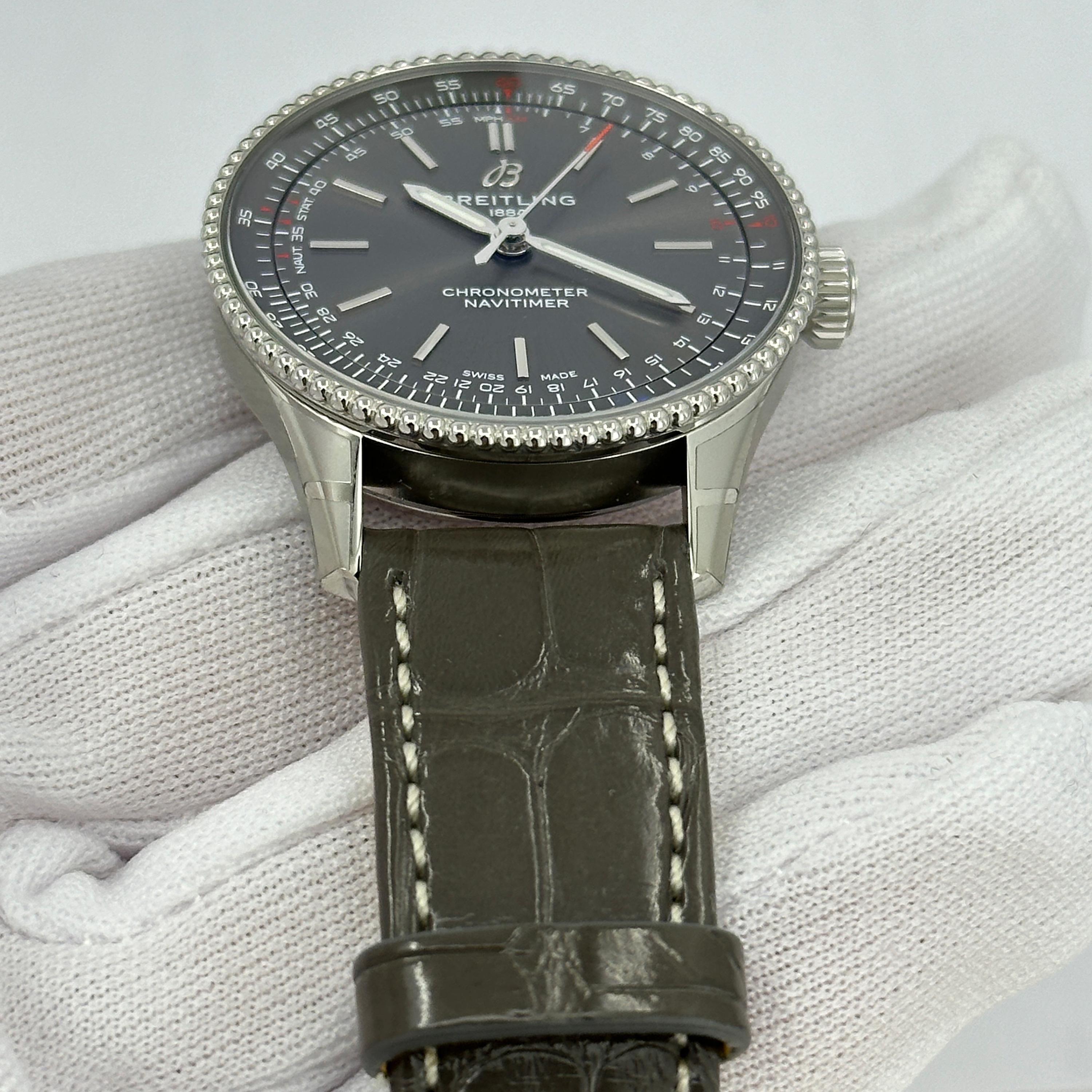 Breitling Navitimer non indossato, referenza A17327381B1P1, set completo, 2025 in vendita 16
