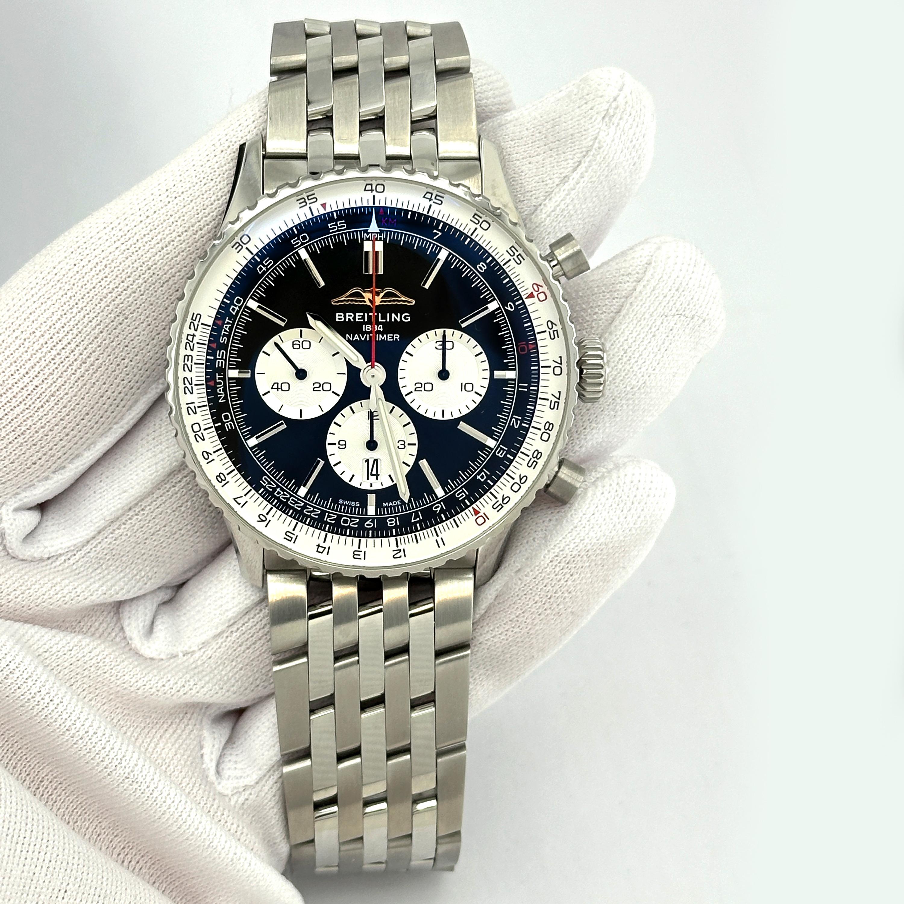 Breitling Navitimer non indossato, referenza AB0137211B1A1, set completo, 2025 in vendita 11