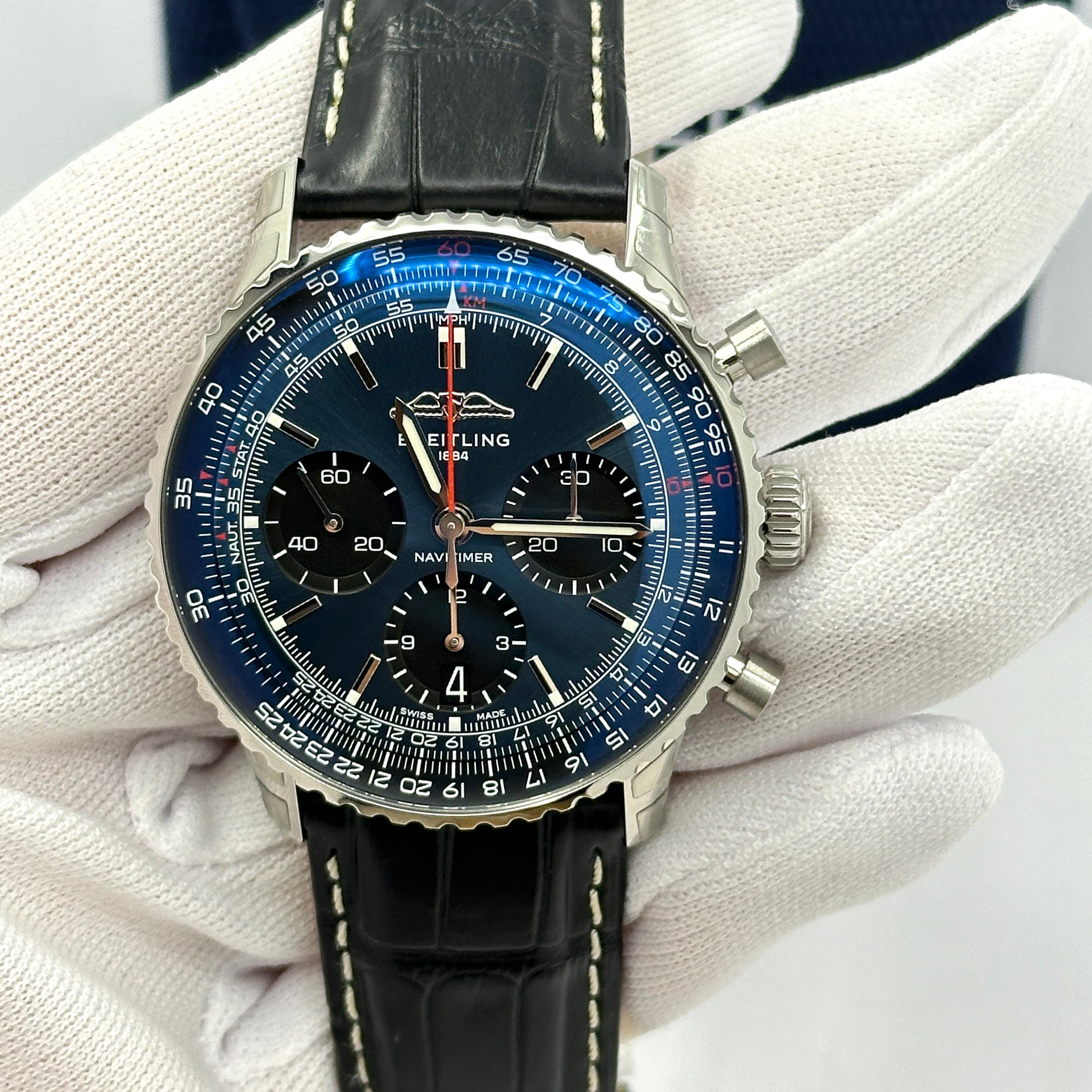 Breitling Navitimer non indossato, referenza AB0139241C1P1, set completo, 2025 in vendita 11