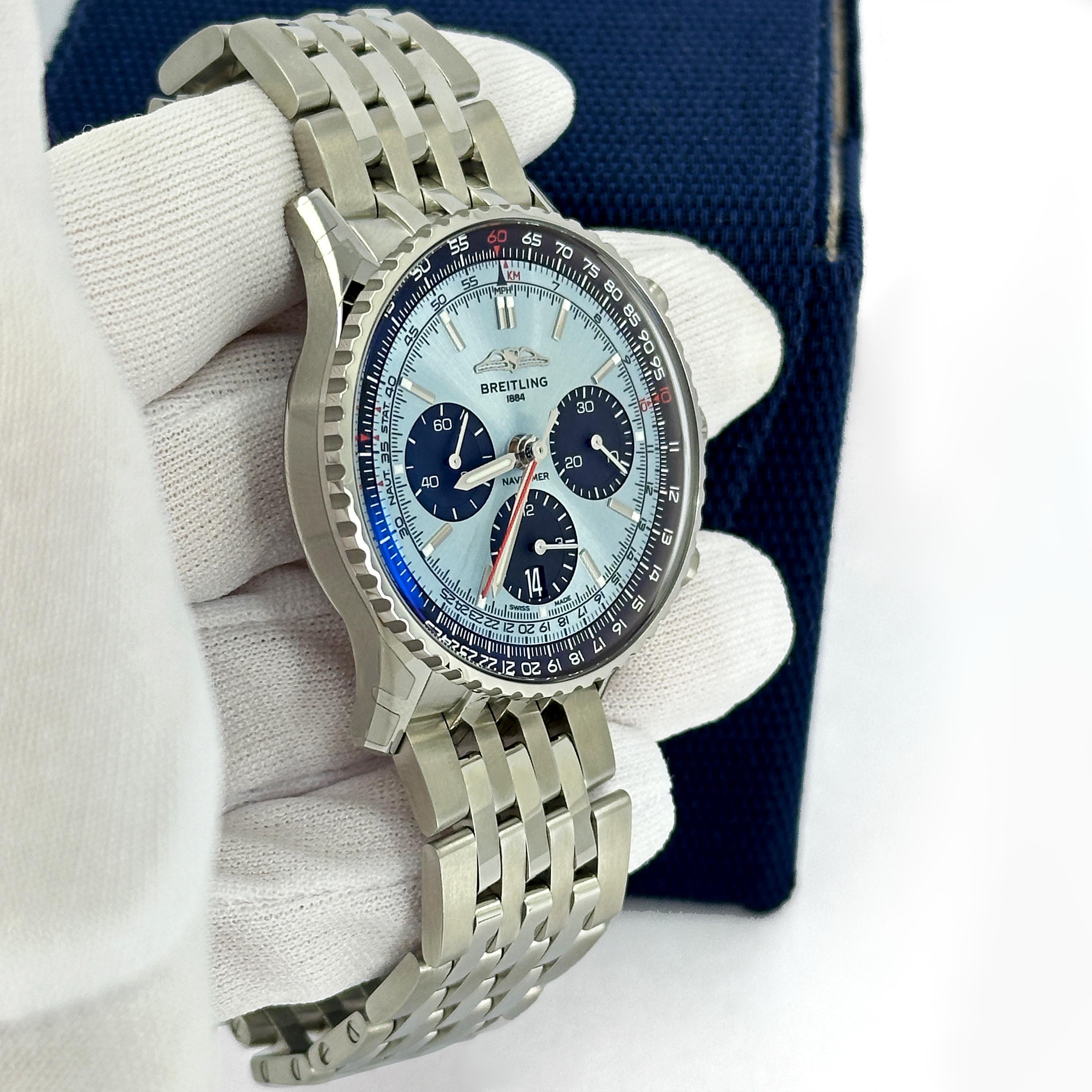 Breitling Navitimer non indossato, referenza AB0139241C2A1, set completo, 2025 in vendita 9
