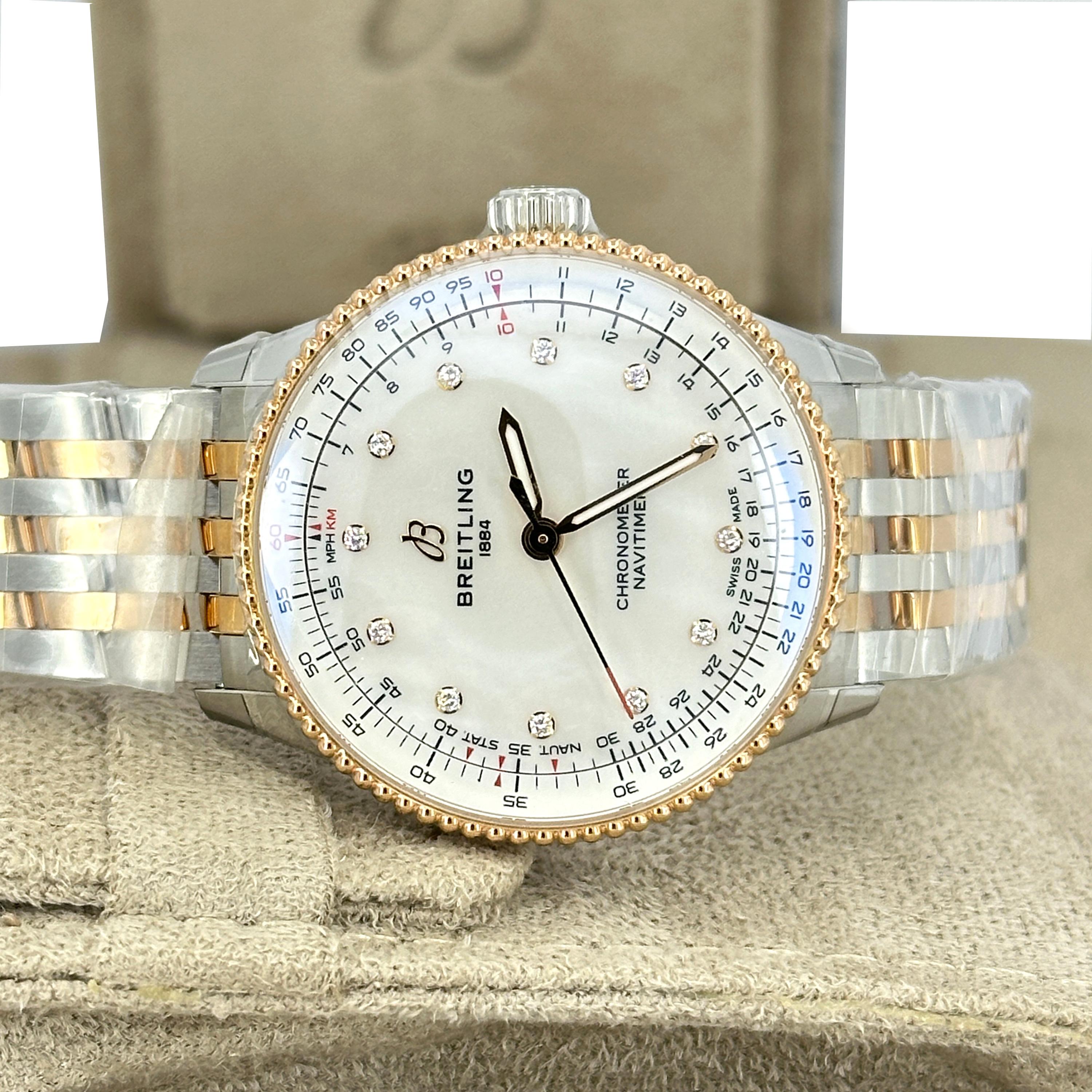Breitling Navitimer non indossato, referenza U17327211A1U1, set completo, 2025 in vendita 5