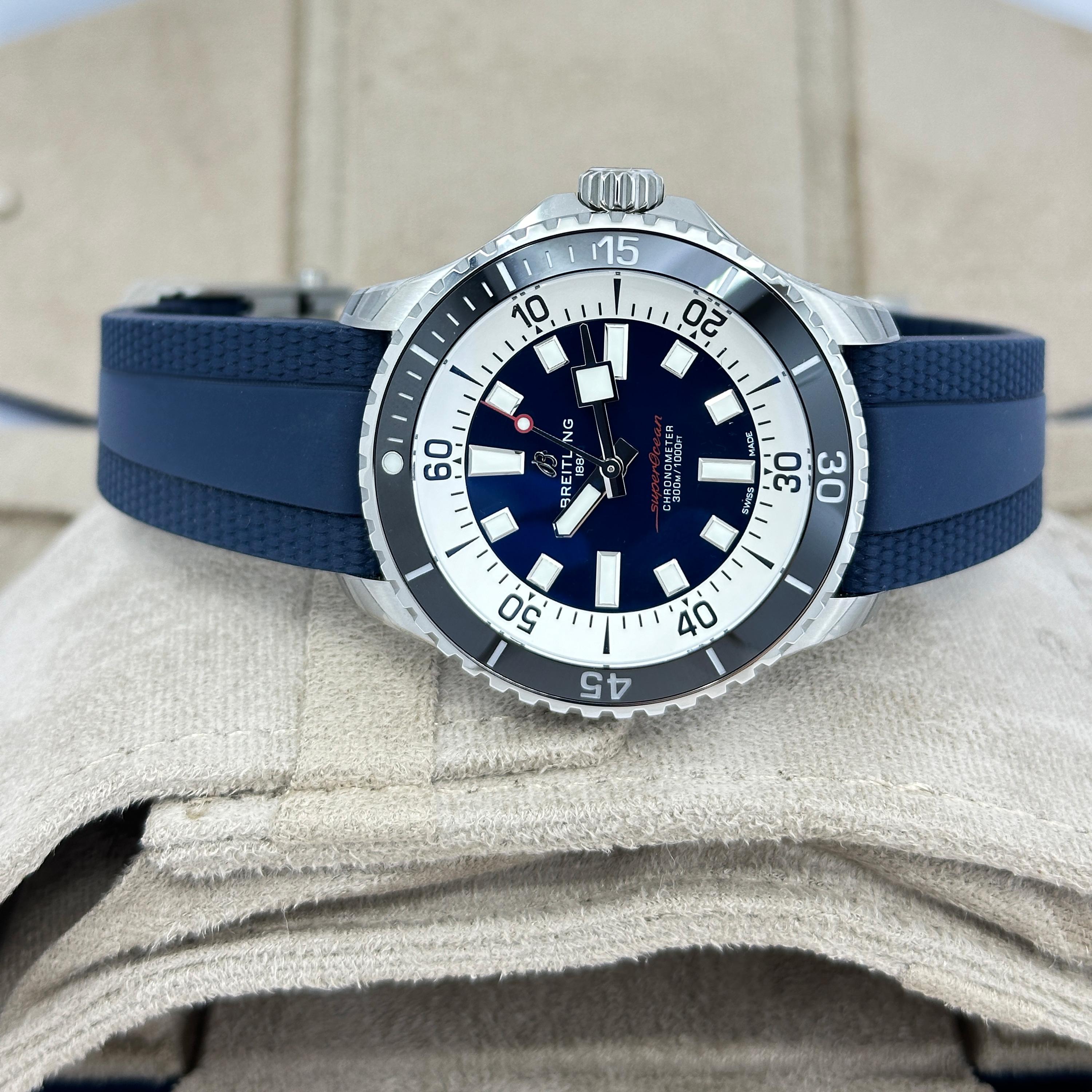 Neuf Breitling Superocean Reference# A17376211C1S1, Set complet, 2025 en vente 11