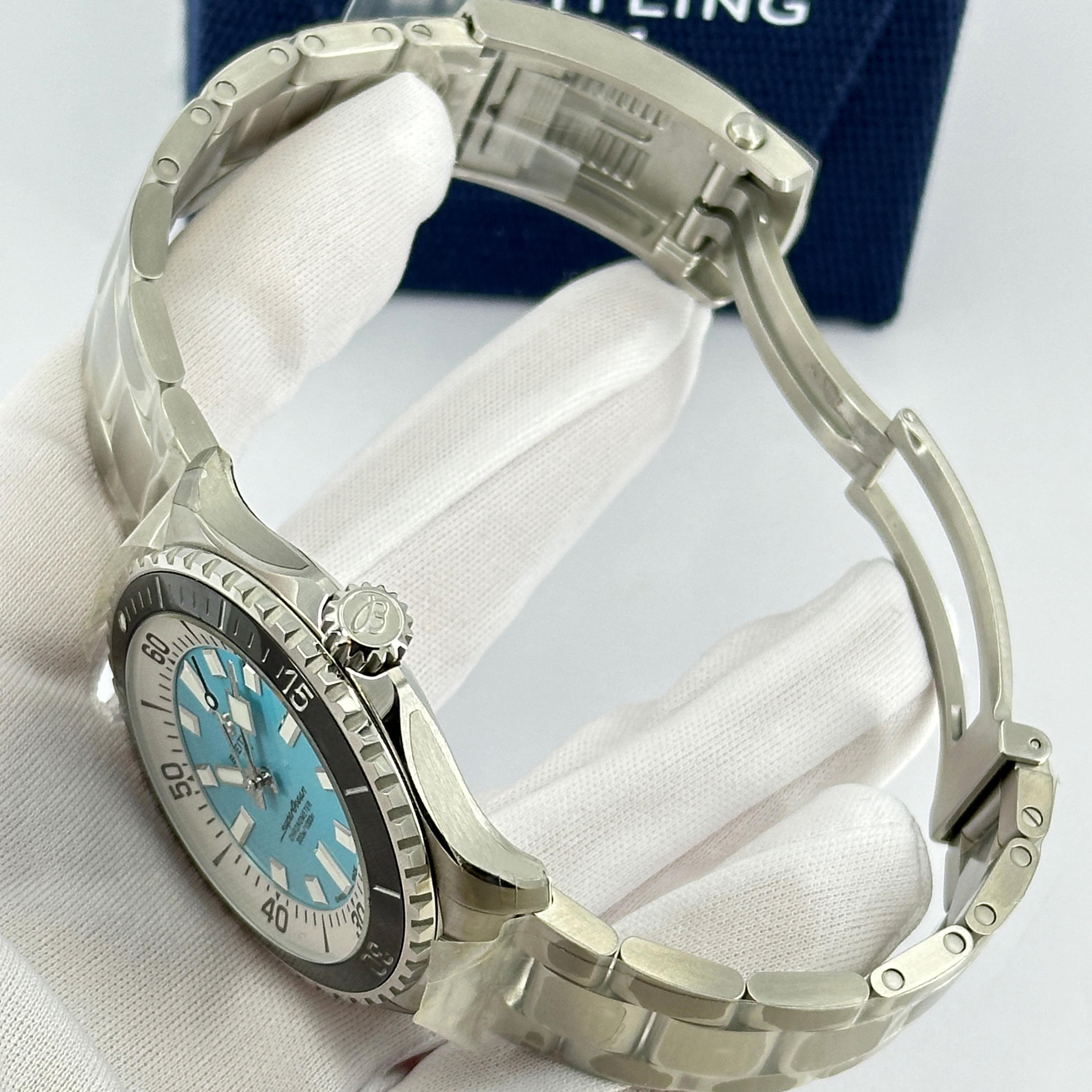 Inédite Breitling Superocean Reference# A17376211L2A1, Set complet, 2025 en vente 8