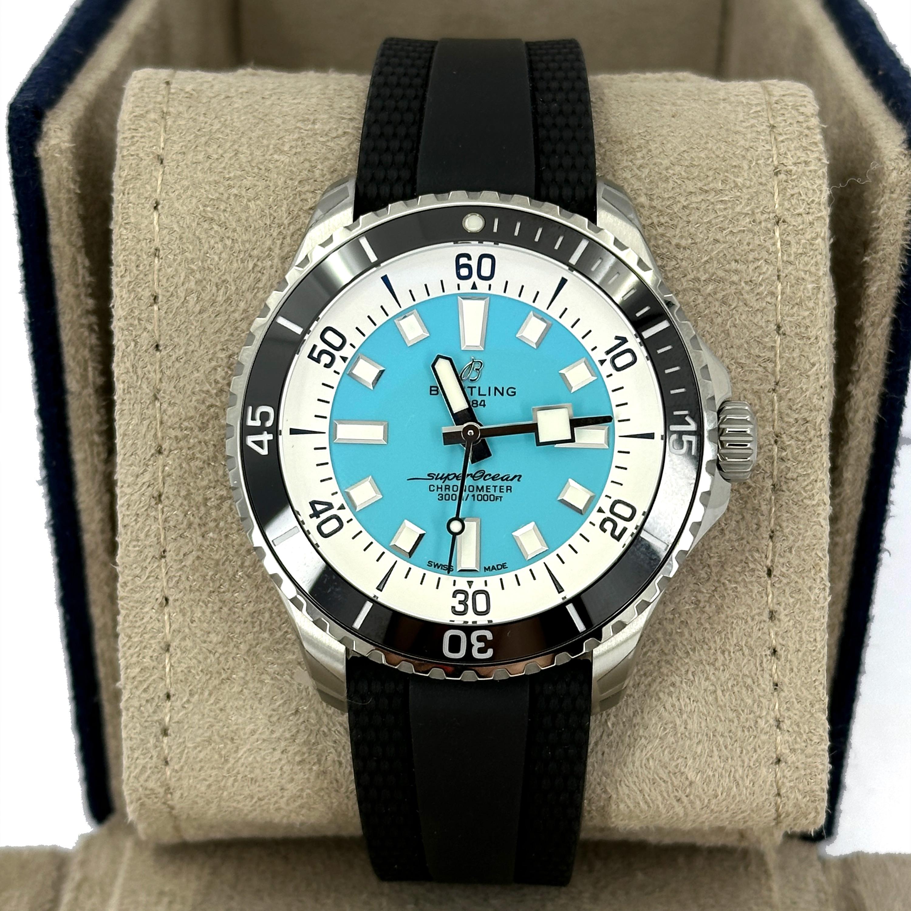 Neuf Breitling Superocean Reference# A17376211L2S1, Set complet, 2025 en vente 6