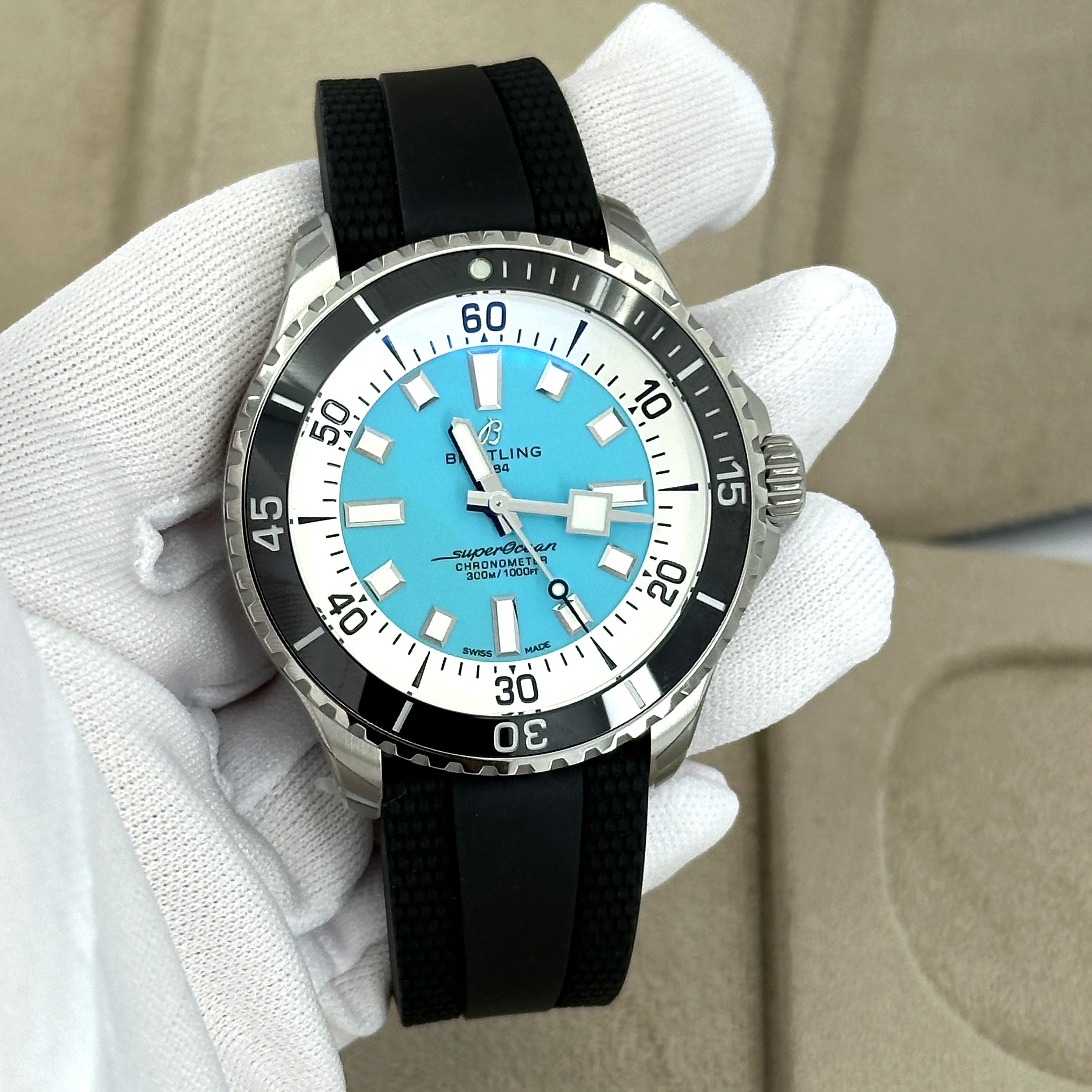 Neuf Breitling Superocean Reference# A17376211L2S1, Set complet, 2025 en vente 9