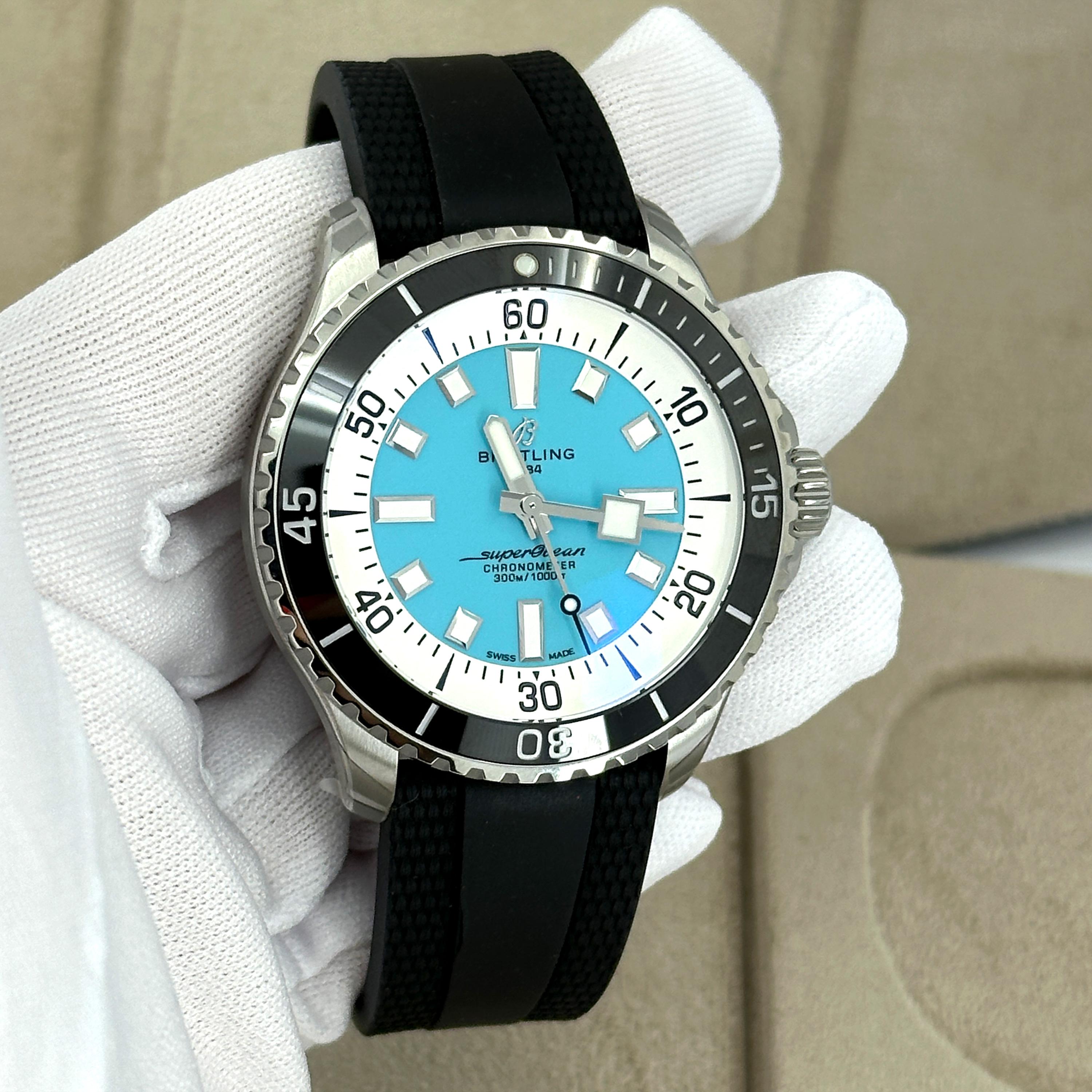 Neuf Breitling Superocean Reference# A17376211L2S1, Set complet, 2025 en vente 10