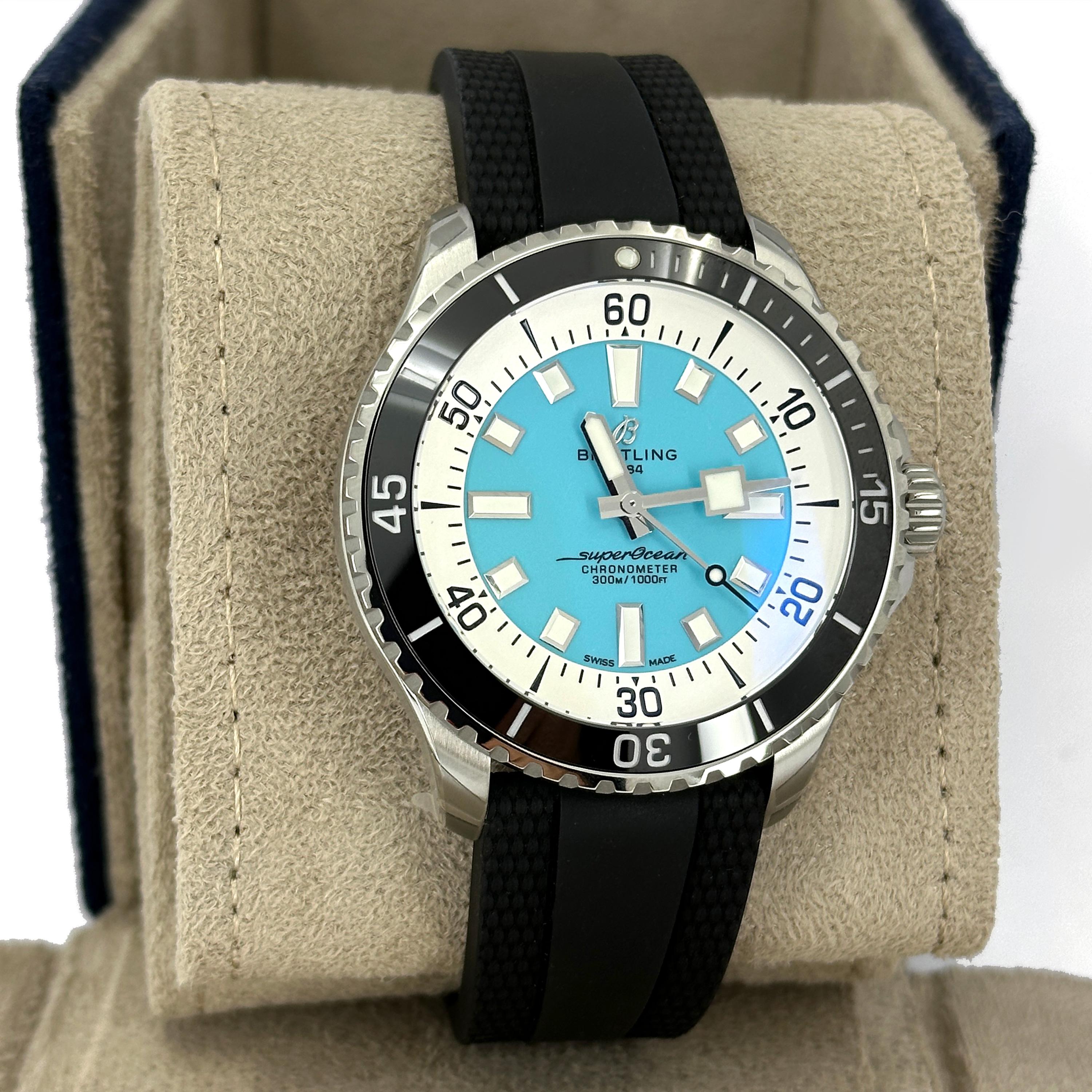 Neuf Breitling Superocean Reference# A17376211L2S1, Set complet, 2025 en vente 5