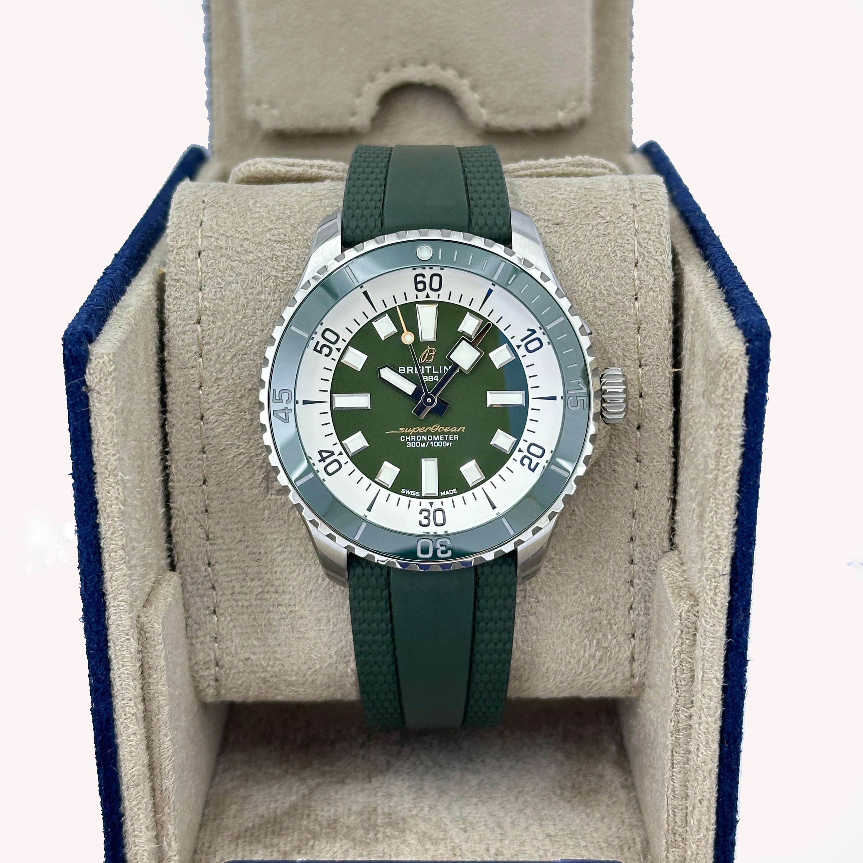 Inédite Breitling Superocean Reference# A17376A31L1S1, Ensemble complet, 2025 Neuf - En vente à New York, NY