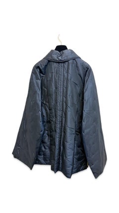 Unworn Chanel blue and yellow silk reversible double sided jacket