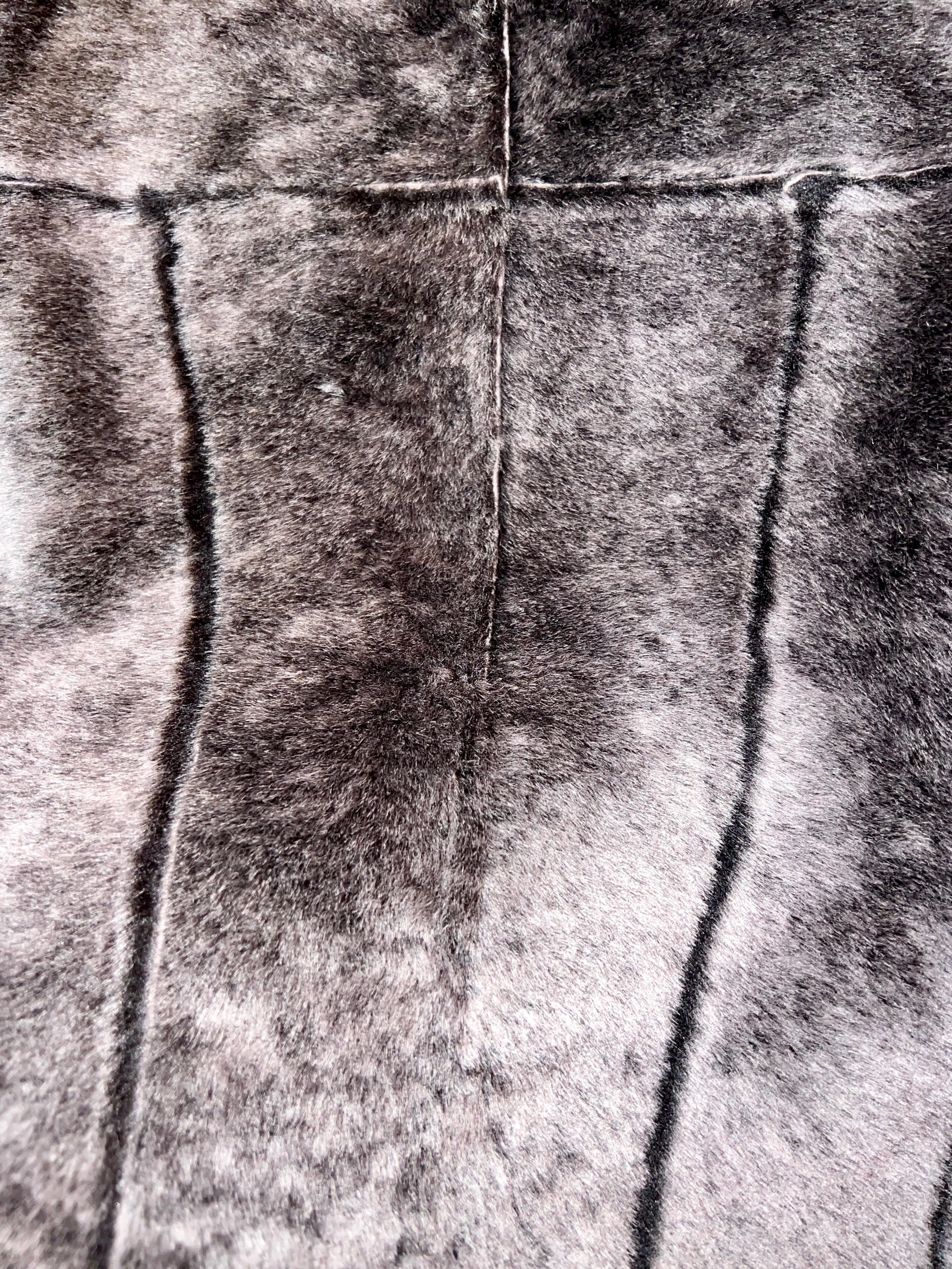 UNWORN Chanel Brown Lambskin Suede Fur Shearling Outwear Jacket 34 For Sale 1