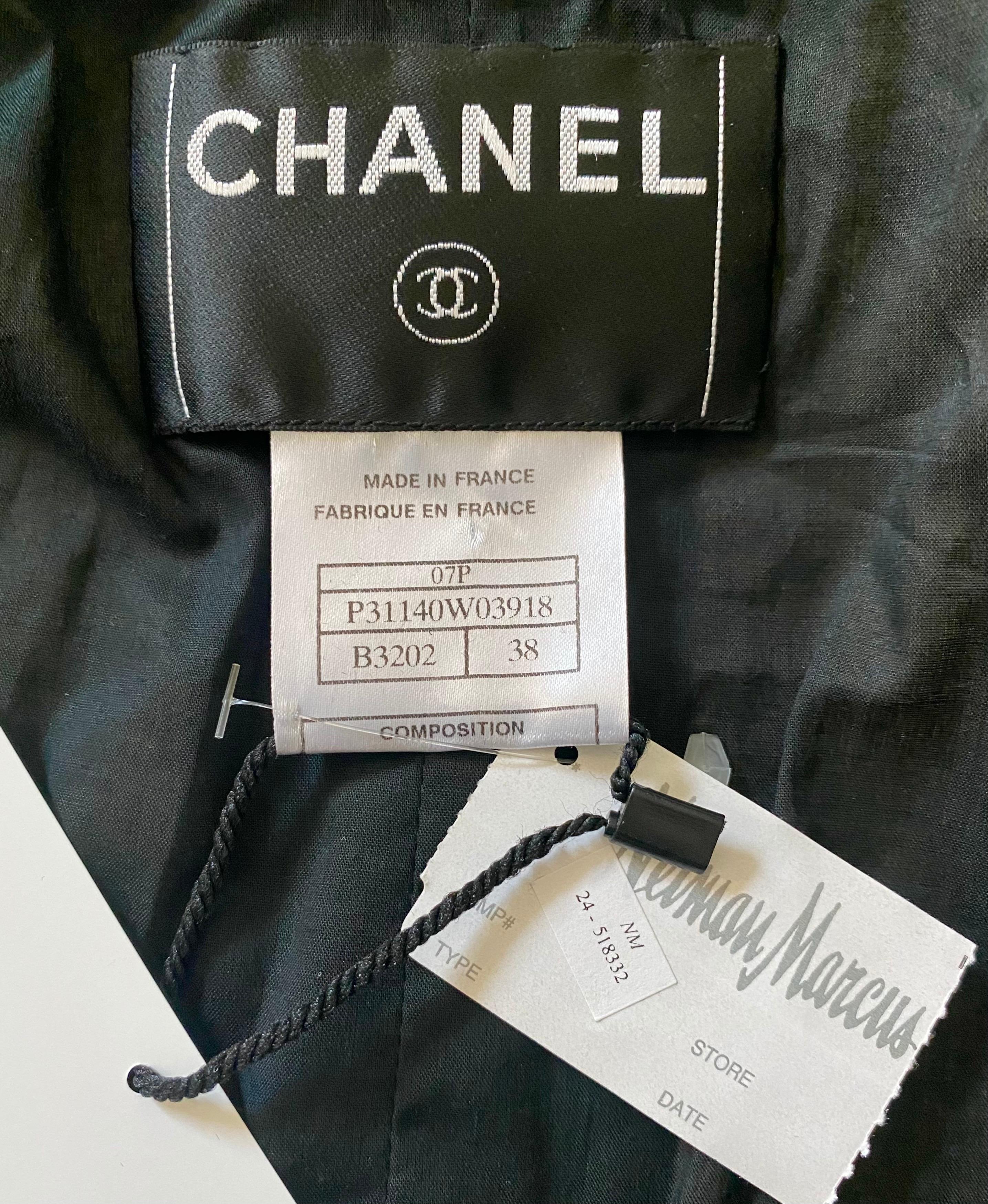 UNWORN Chanel Ivory Finest Lambskin Leather Jacket Blazer 3