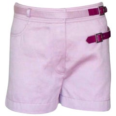 UNWORN Chanel Lavender Hot Pants Shorts with Belt Detail