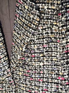 Unworn Chanel multi-coloured tweed classic jacket