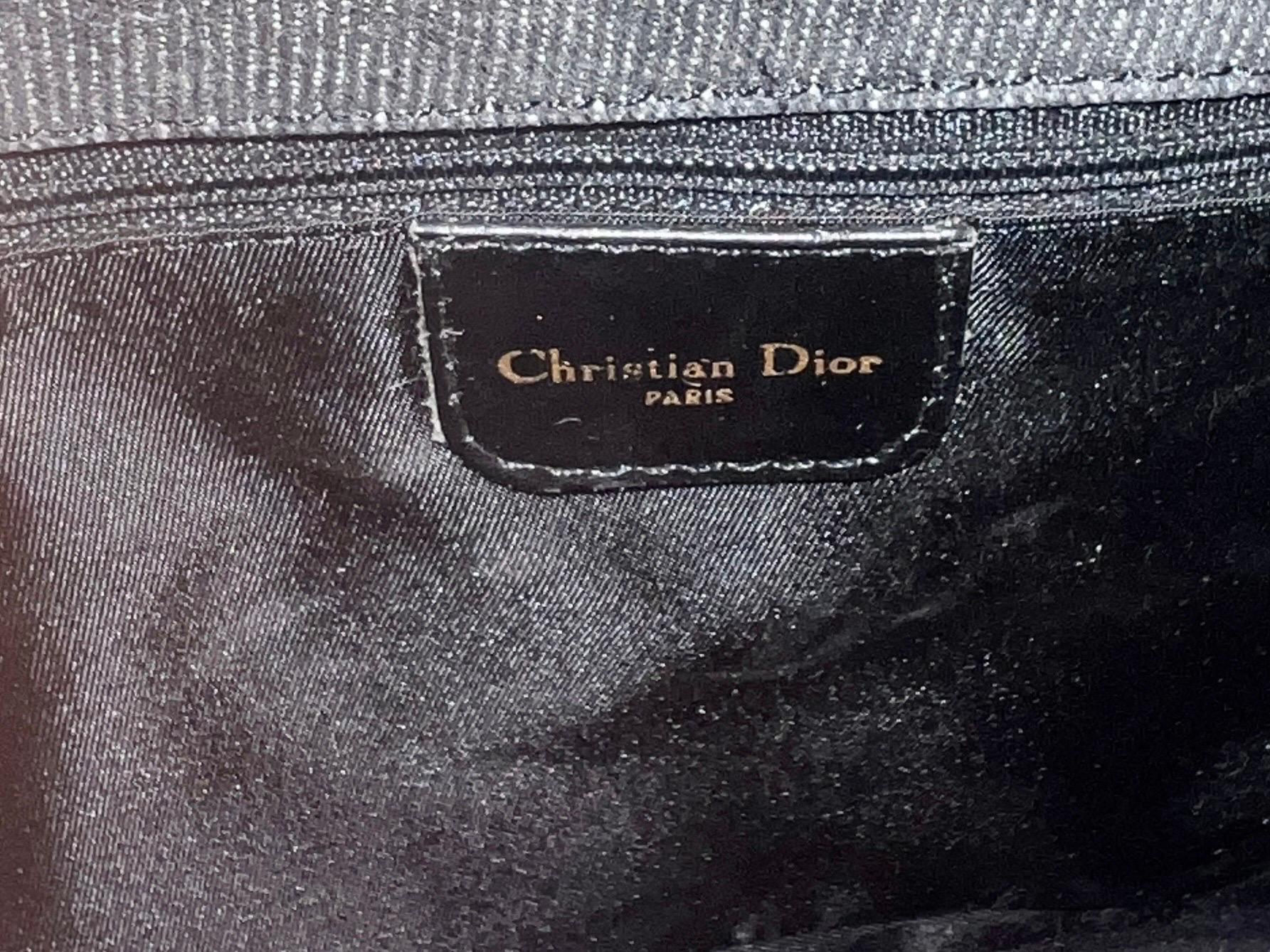 Sac à main Christian Dior par John Galliano 2001 Chris 1947 Cadillac Denim Saddle Bag en vente 7
