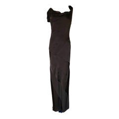 Christian Dior by John Galliano Asymmetric Draped Evening Gown Dress 2000