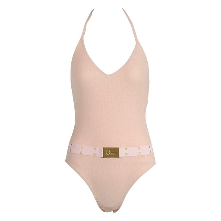 Unworn Christian Dior By John Galliano "Diorissimo" One-Piece Swimsuit, SS2002 For Sale