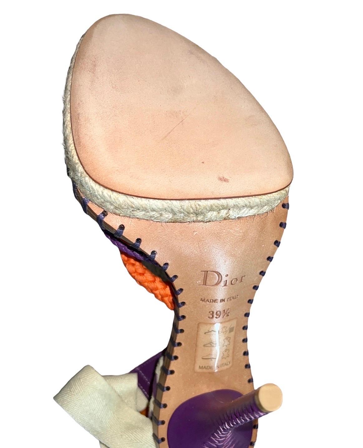 UNIQUE Unworn Christian Dior John Galliano Exotic Show Runway High Heel Sandals 1